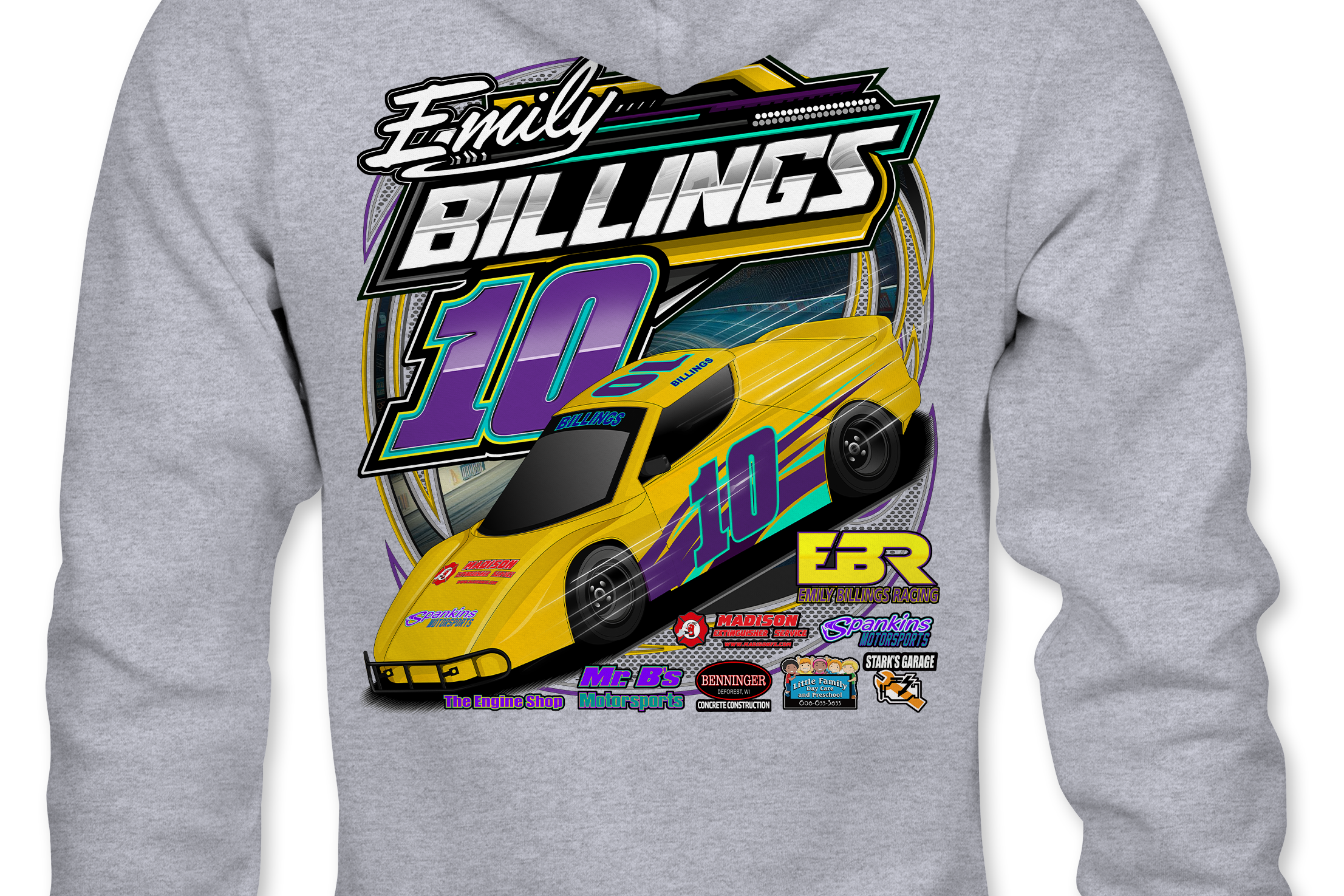 Emily Billings Racing Hoodies