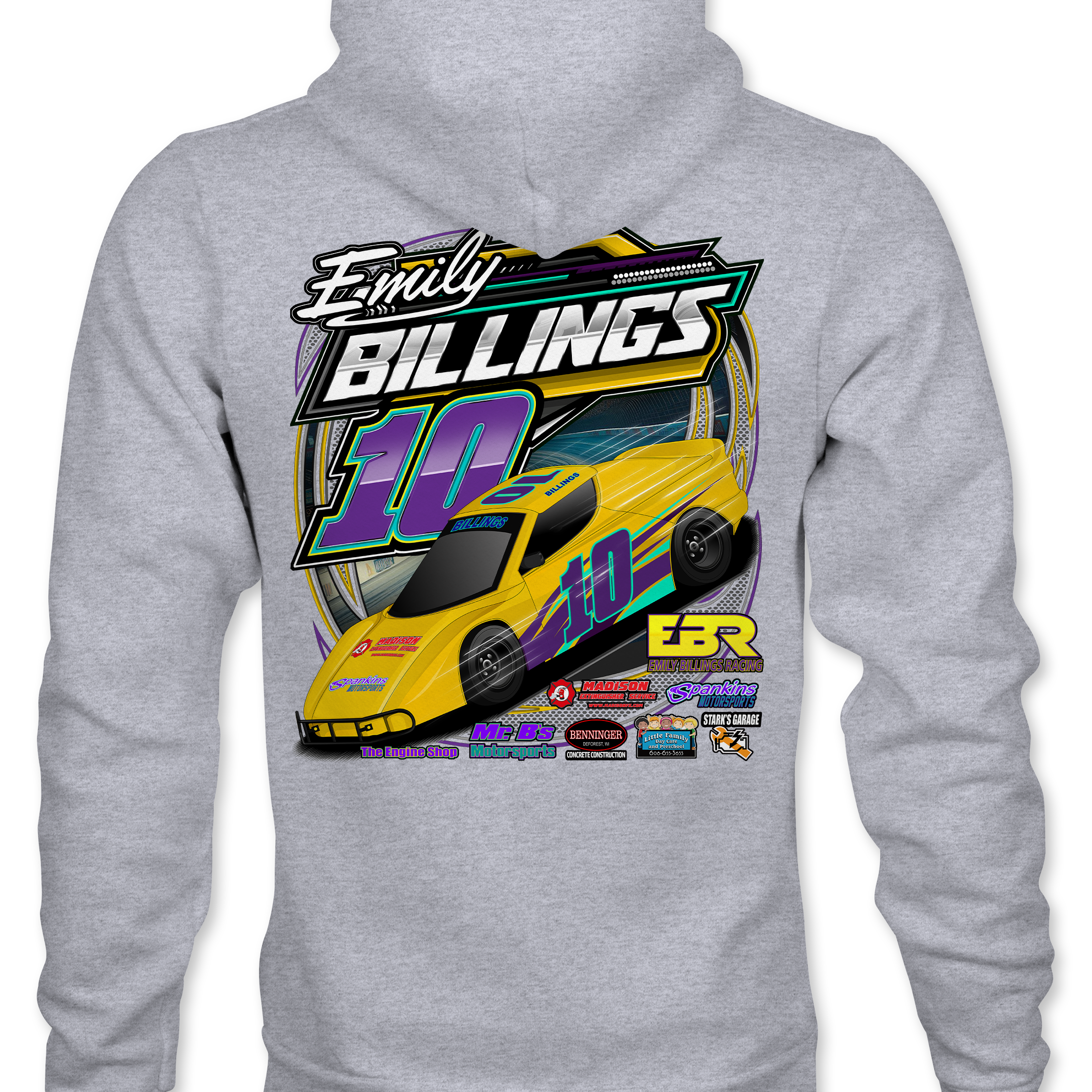 Emily Billings Racing Hoodies