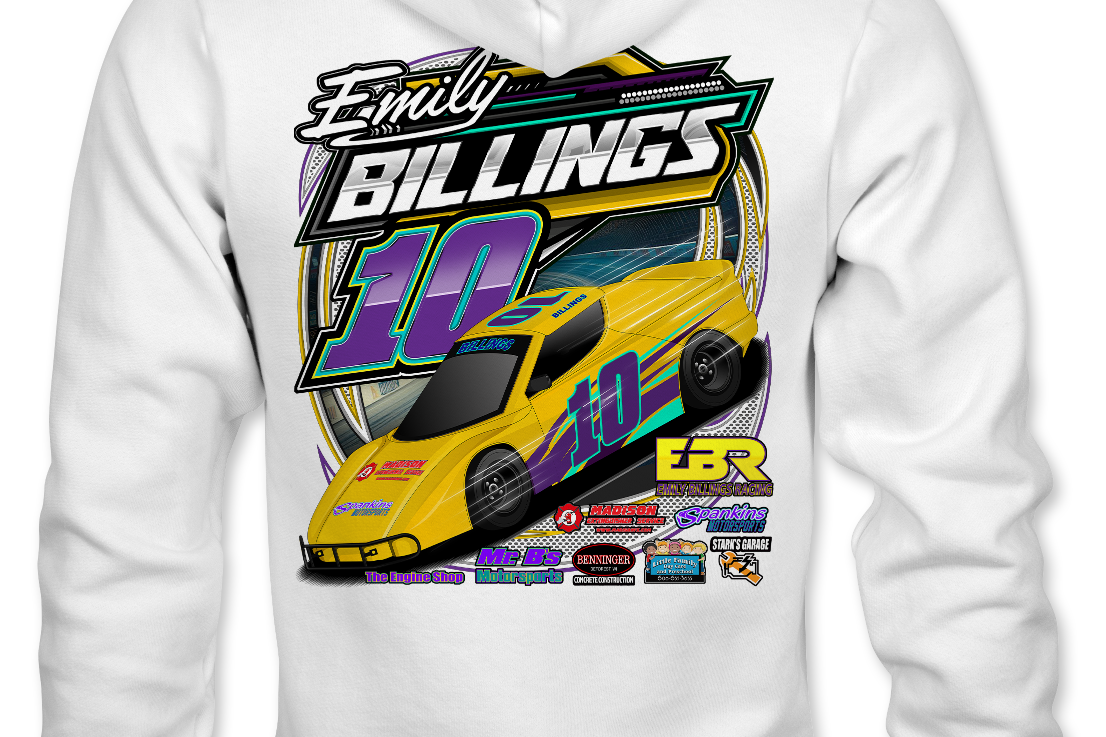 Emily Billings Racing Hoodies