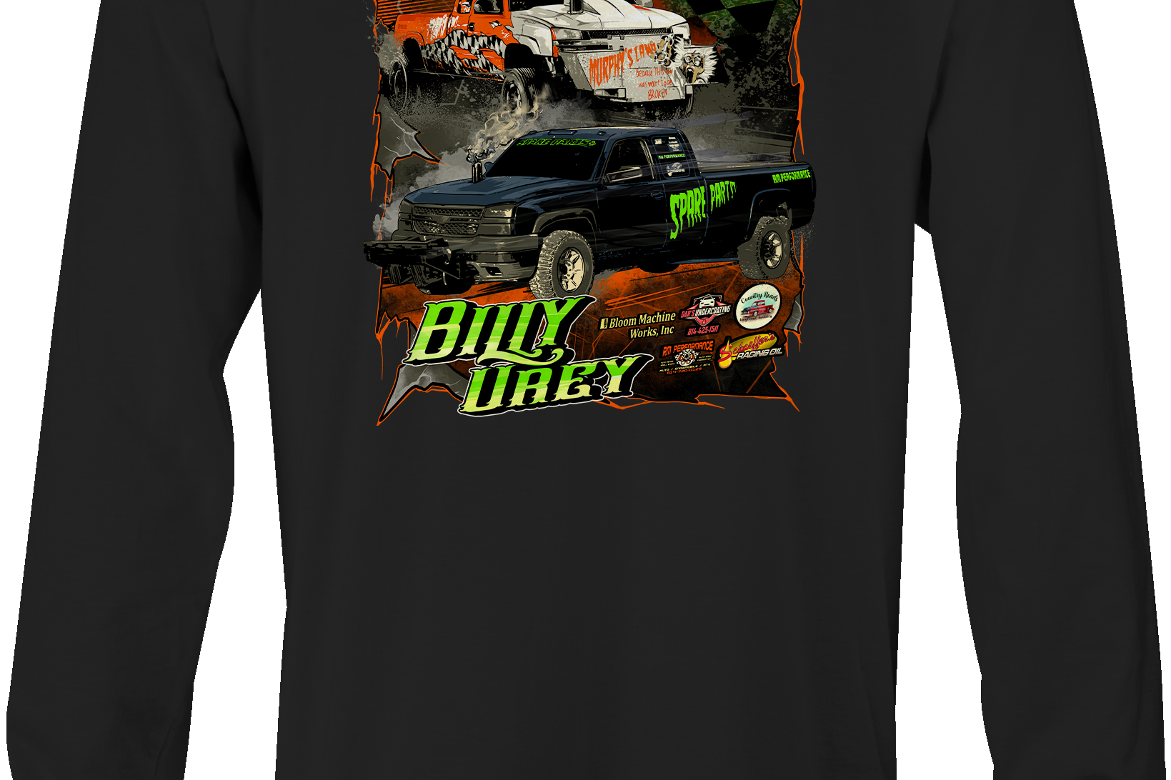Billy Urey Long Sleeves Black Acid Apparel