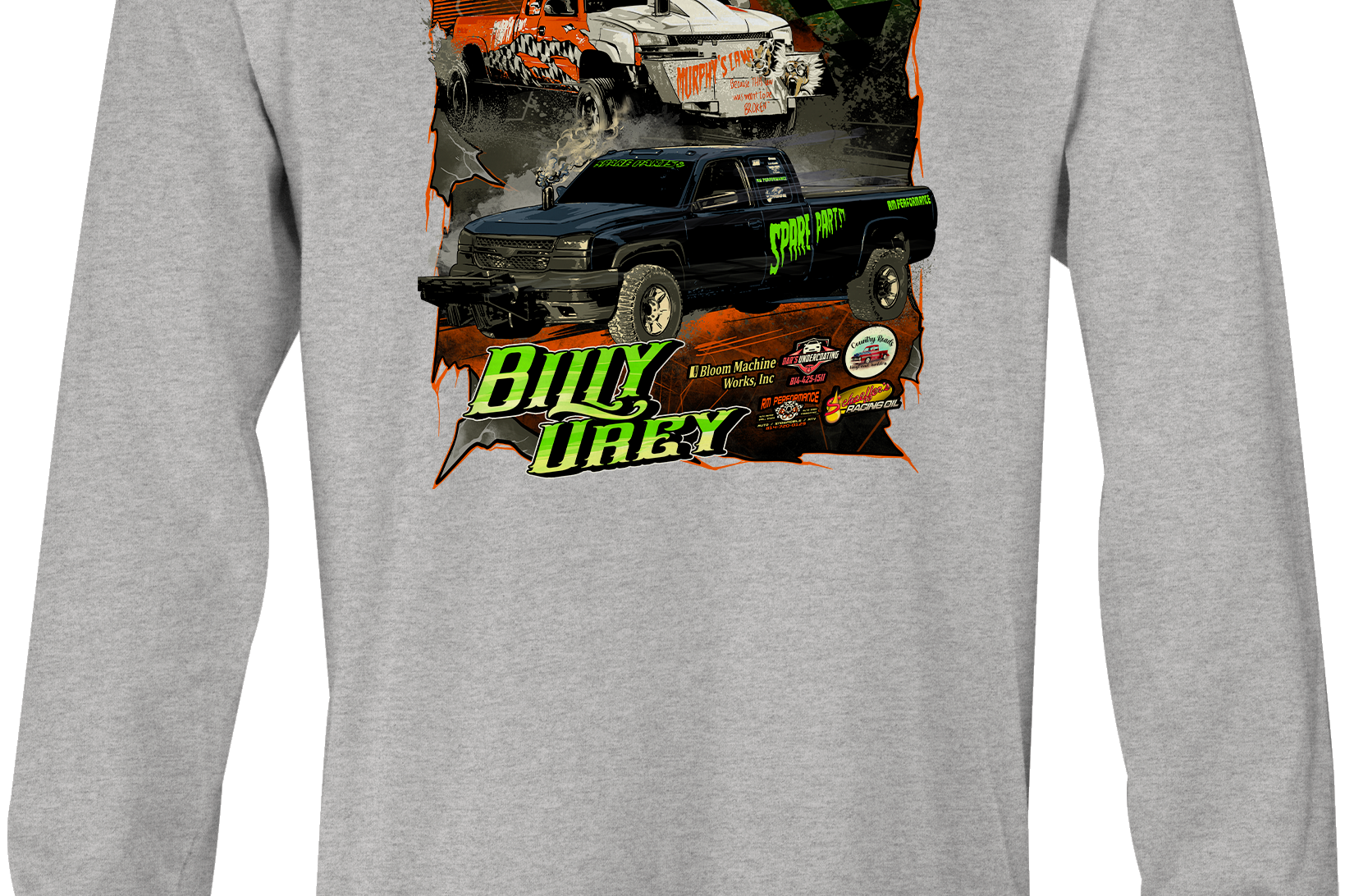 Billy Urey Long Sleeves Black Acid Apparel