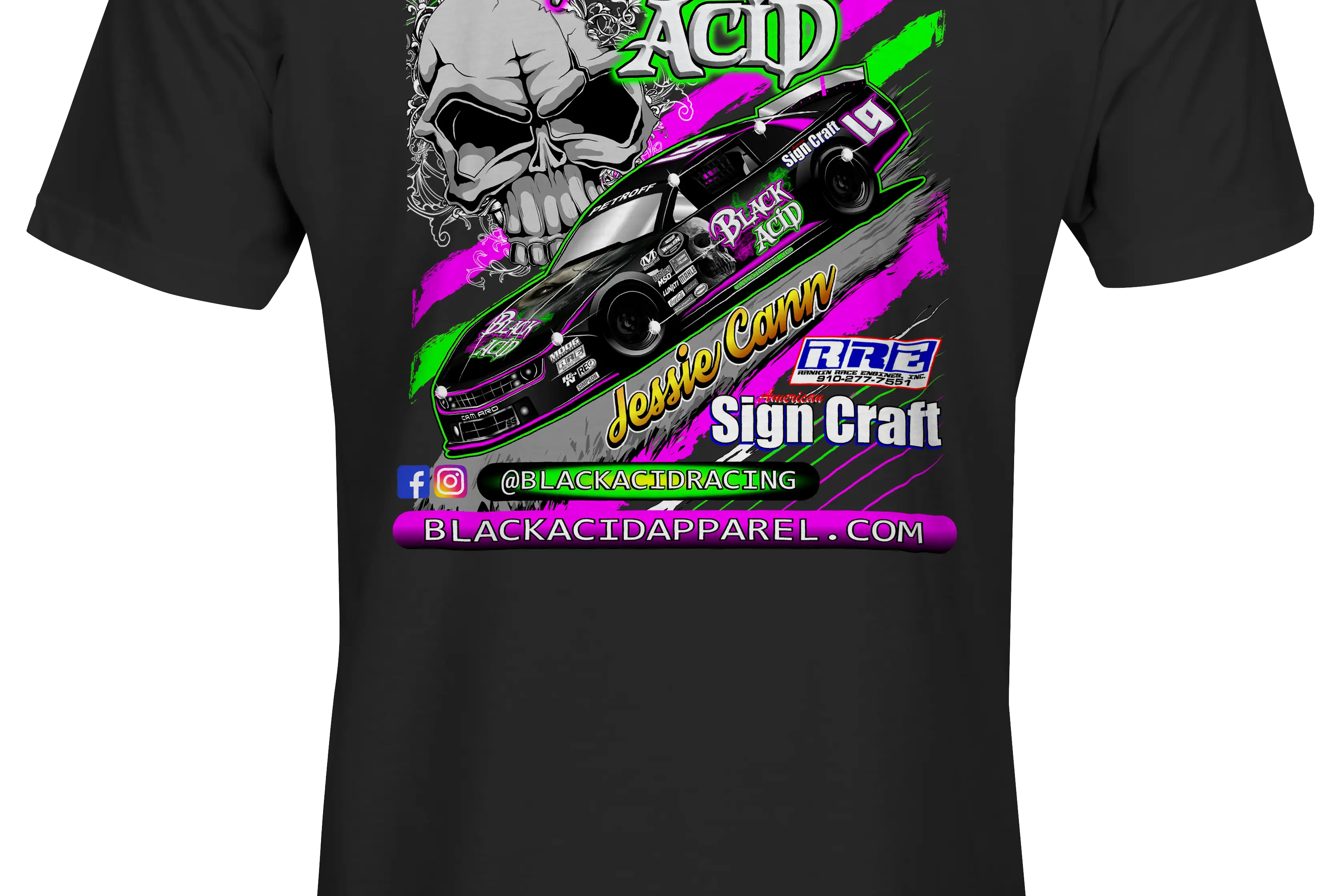 Black Acid Racing - Jessica Cann 2019 - Black Acid Apparel