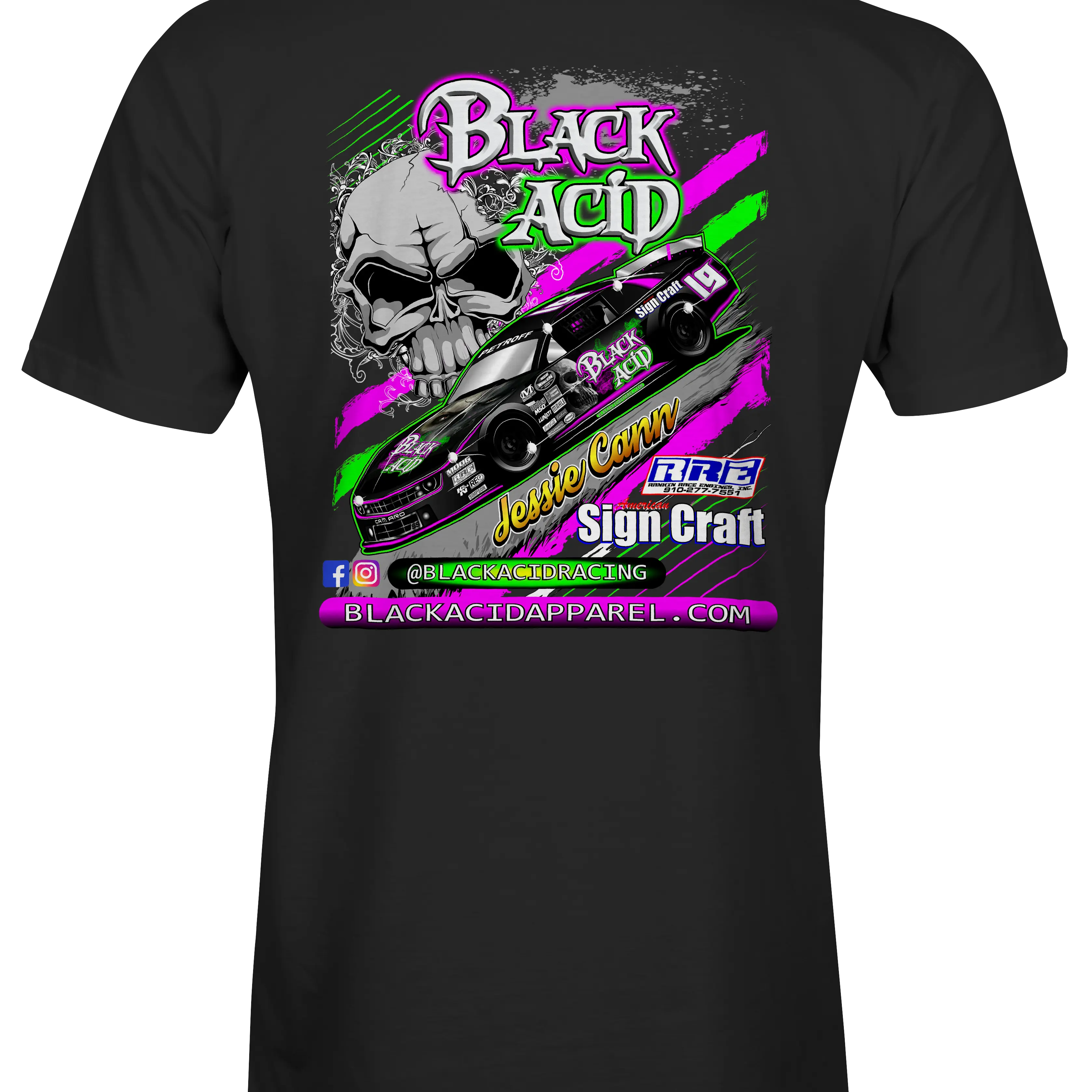 Black Acid Racing - Jessica Cann 2019 - Black Acid Apparel