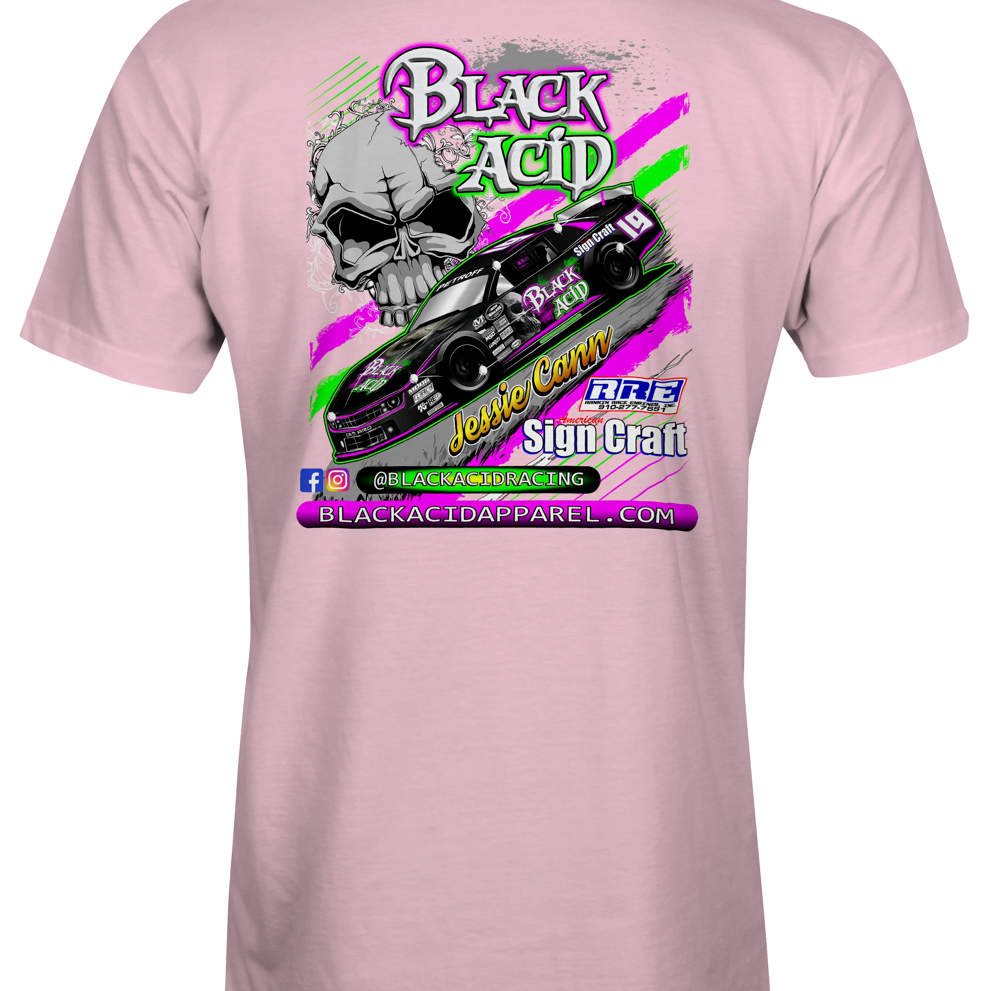 Black Acid Racing - Jessica Cann 2019 - Black Acid Apparel