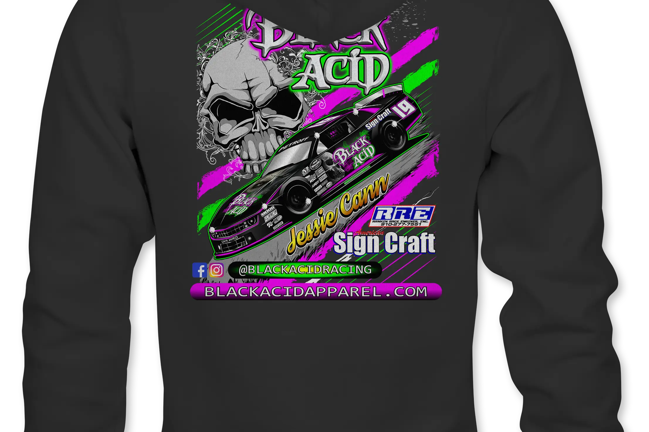Black Acid Racing - Jessica Cann 2019 - Black Acid Apparel