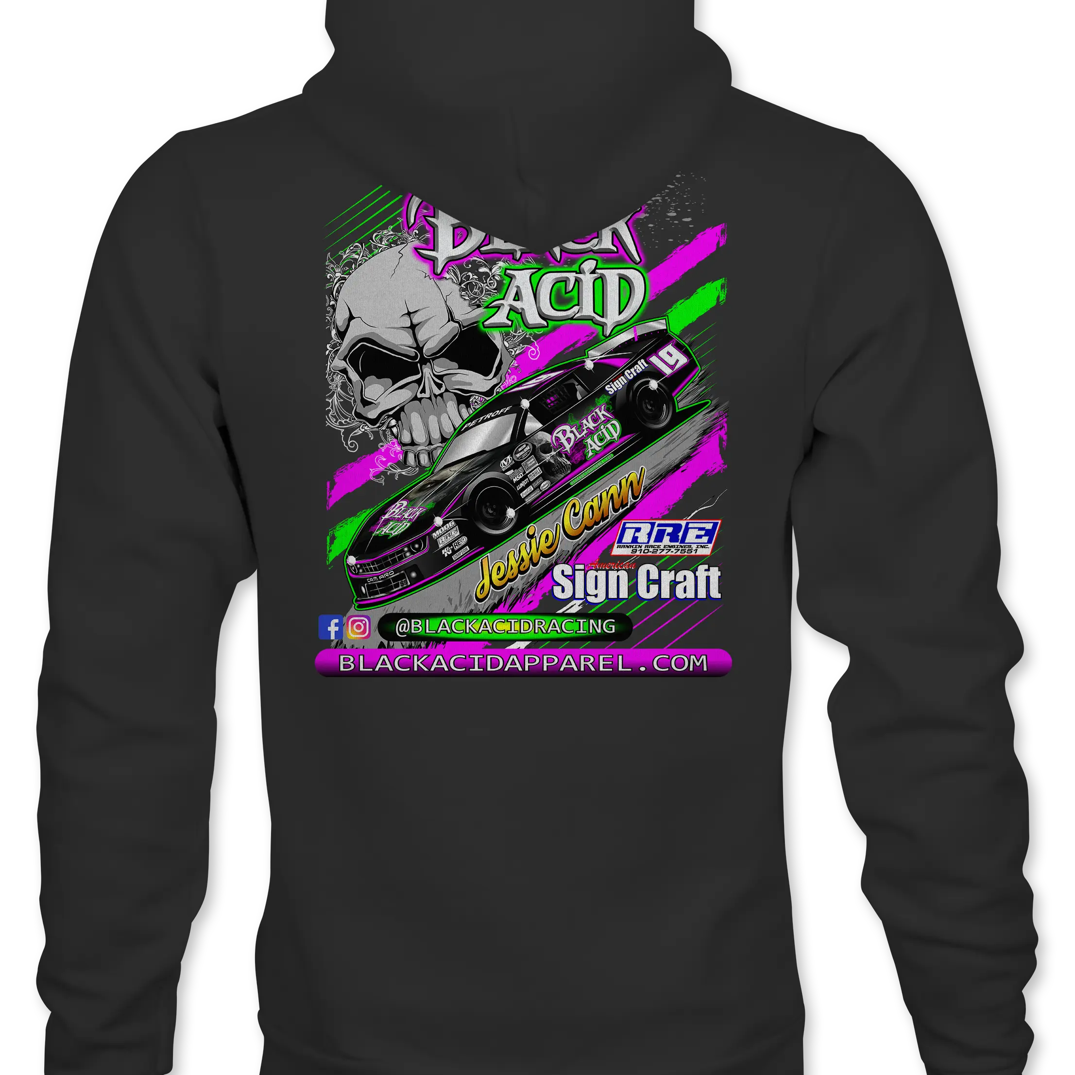 Black Acid Racing - Jessica Cann 2019 - Black Acid Apparel