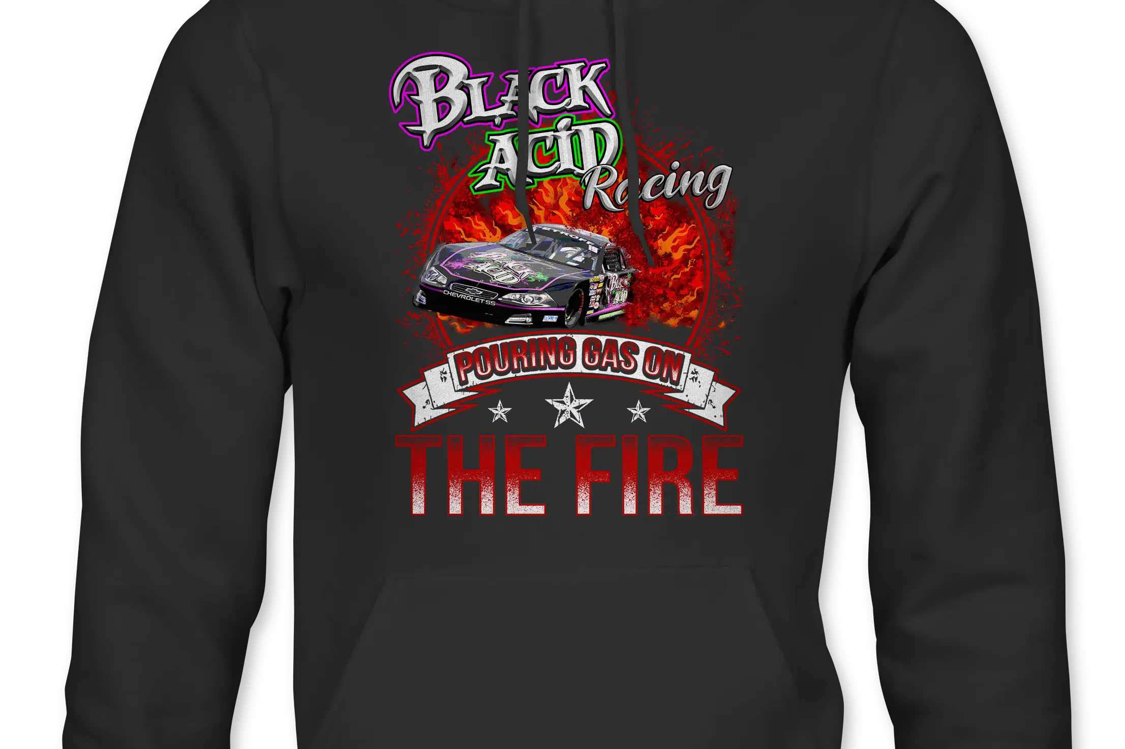 Black Acid Racing - Pouring Gas on the Fire - Black Acid Apparel