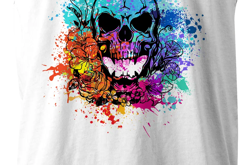 Black Acid Racing - Screamin' Skull Design - Black Acid Apparel