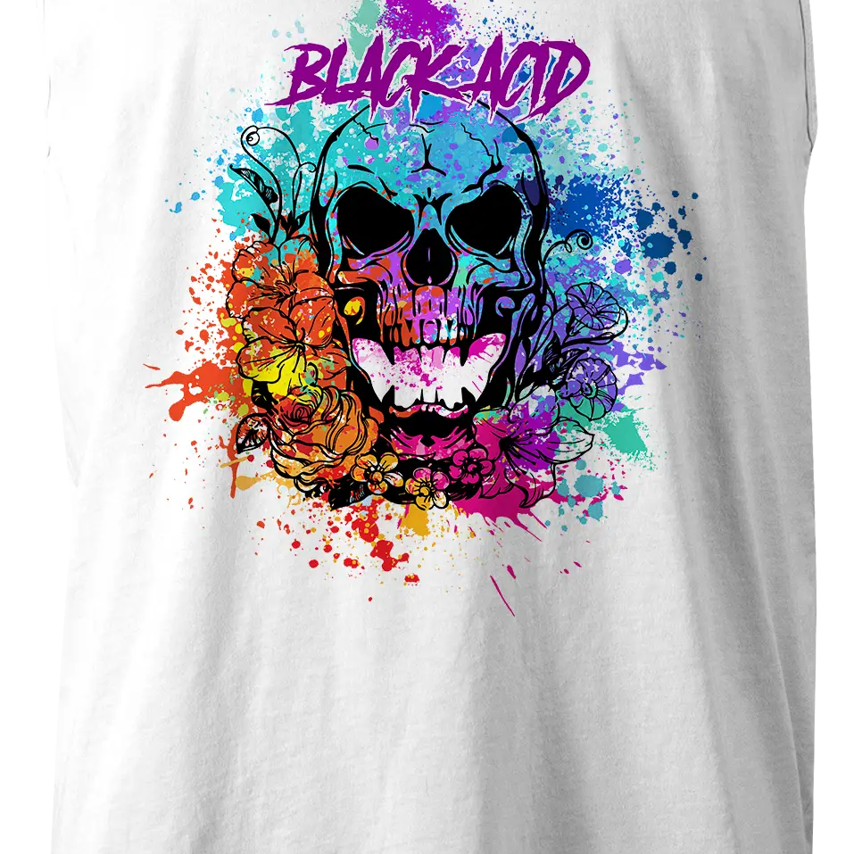 Black Acid Racing - Screamin' Skull Design - Black Acid Apparel