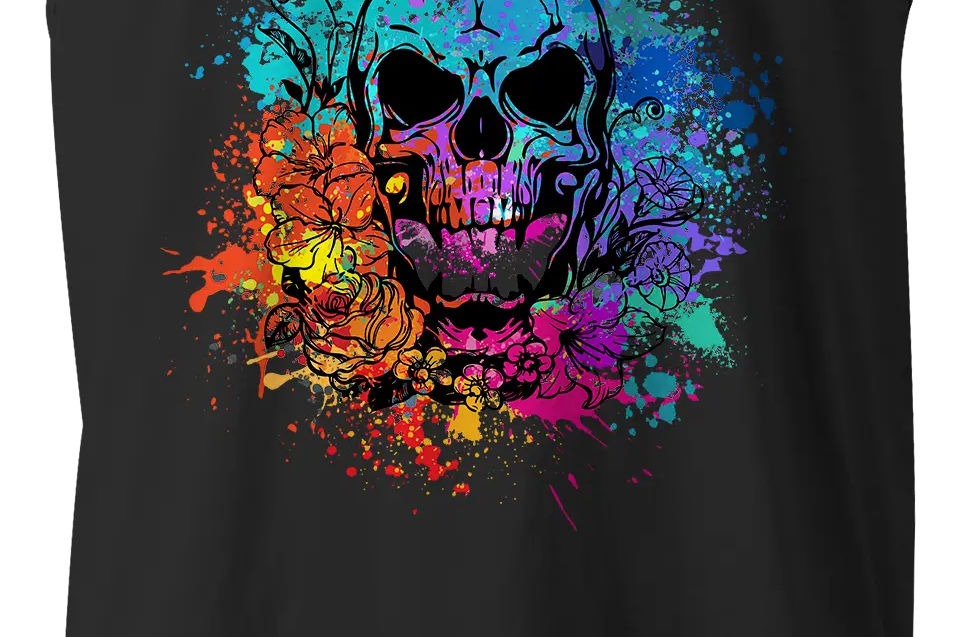 Black Acid Racing - Screamin' Skull Design - Black Acid Apparel