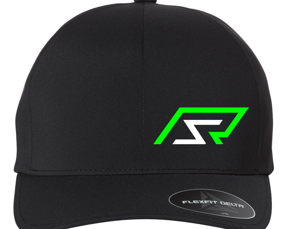 R & S Race Cars Flexfit Delta Hat Black Acid Apparel