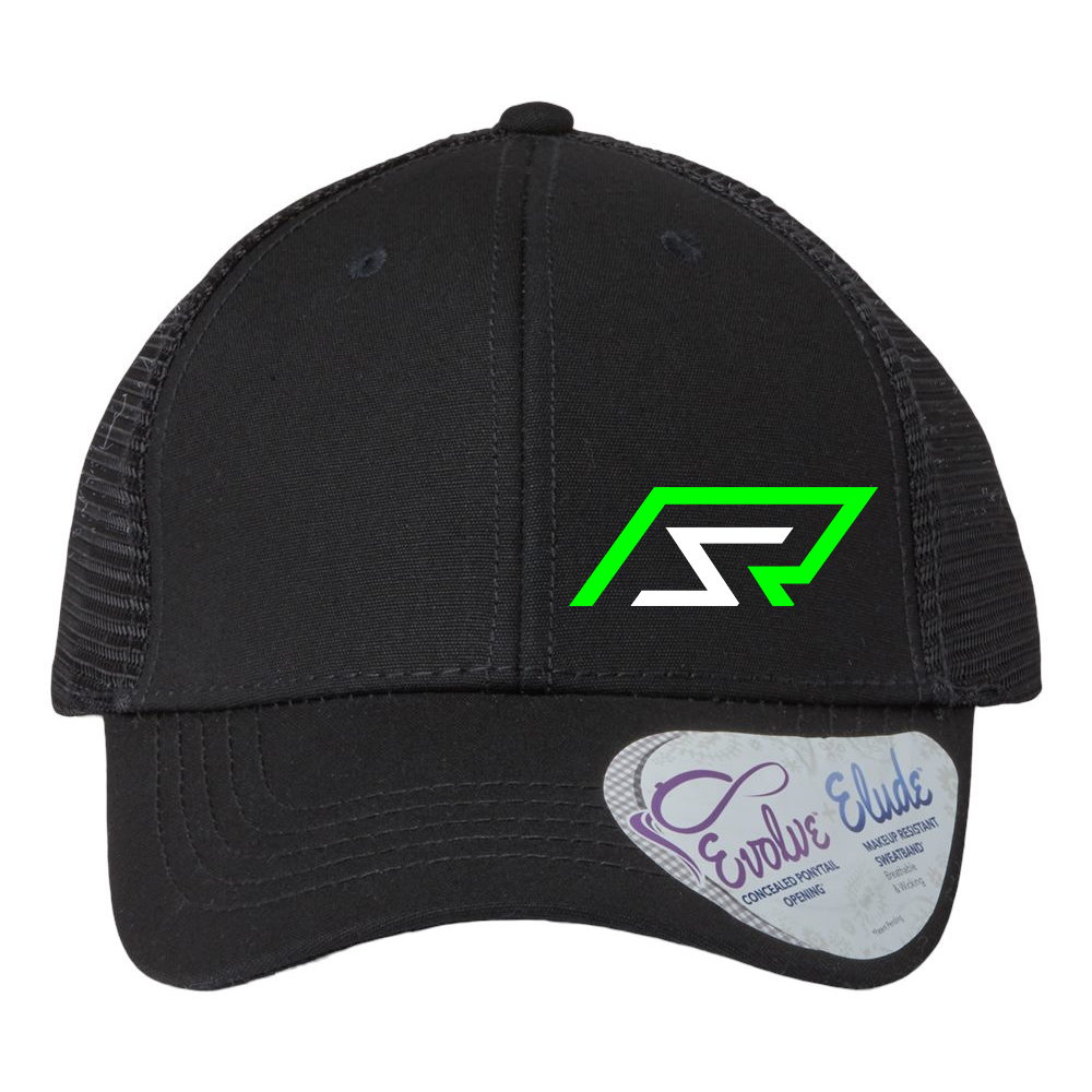 R & S Race Cars Ponytail Hat Black Acid Apparel