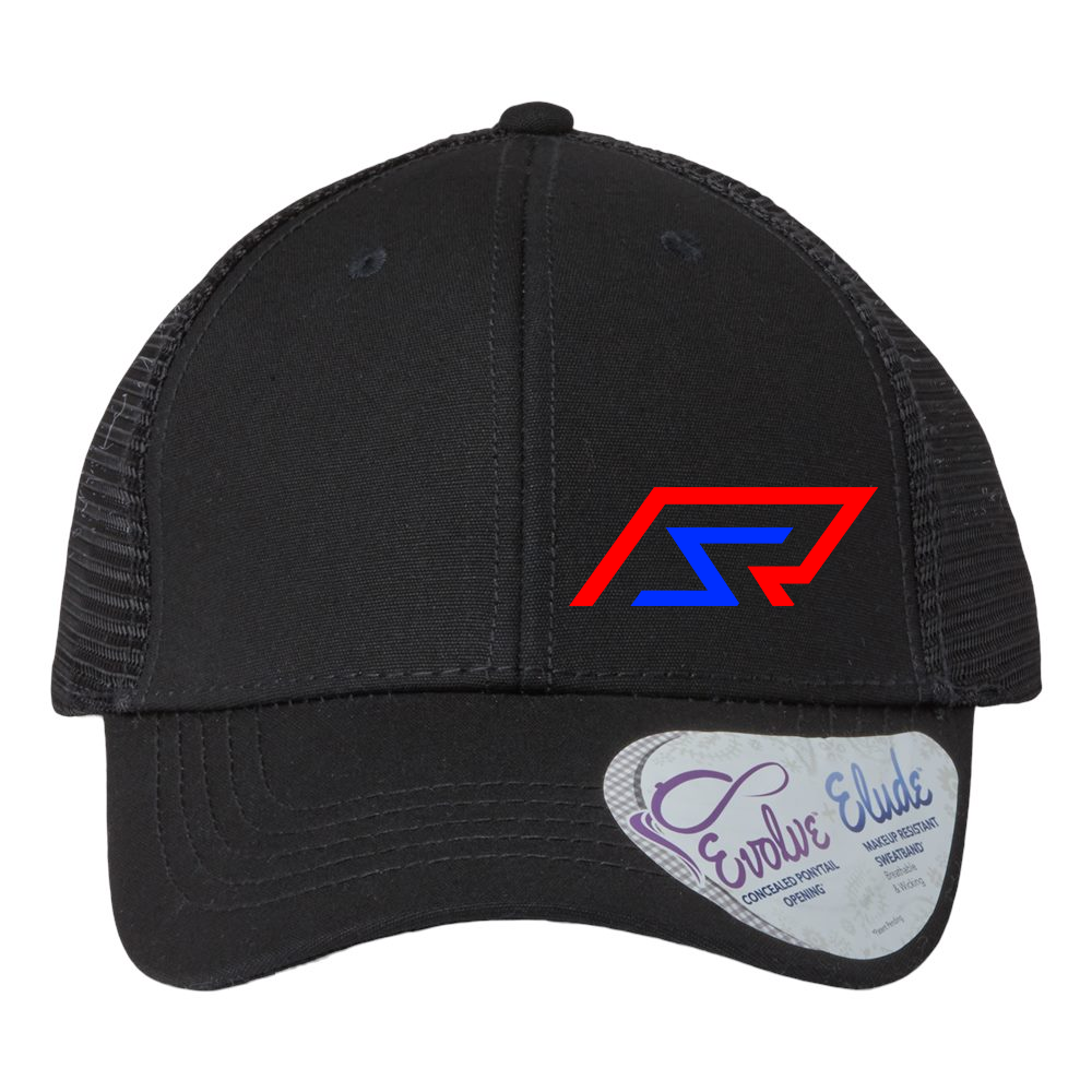 R & S Race Cars Ponytail Hat Black Acid Apparel