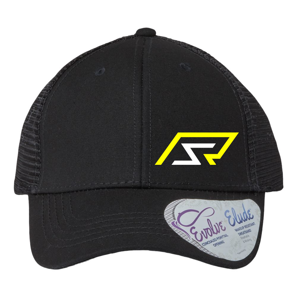 R & S Race Cars Ponytail Hat Black Acid Apparel