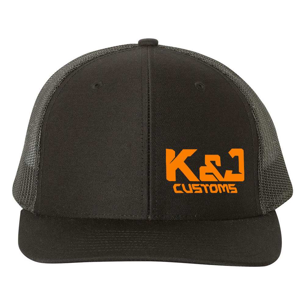 K&J Customs Hats Black Acid Apparel