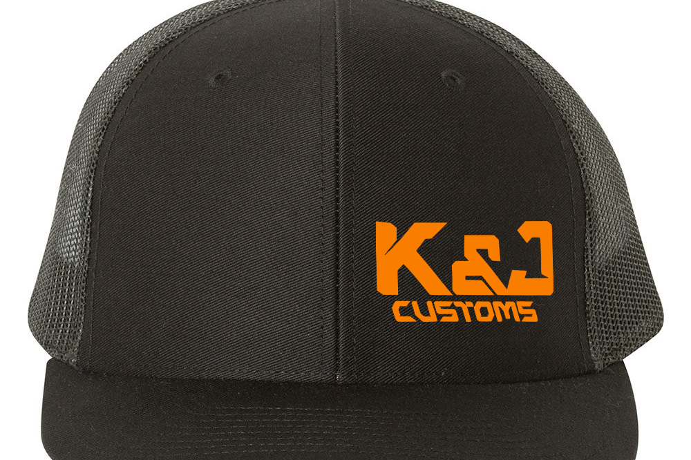 K&J Customs Hats Black Acid Apparel