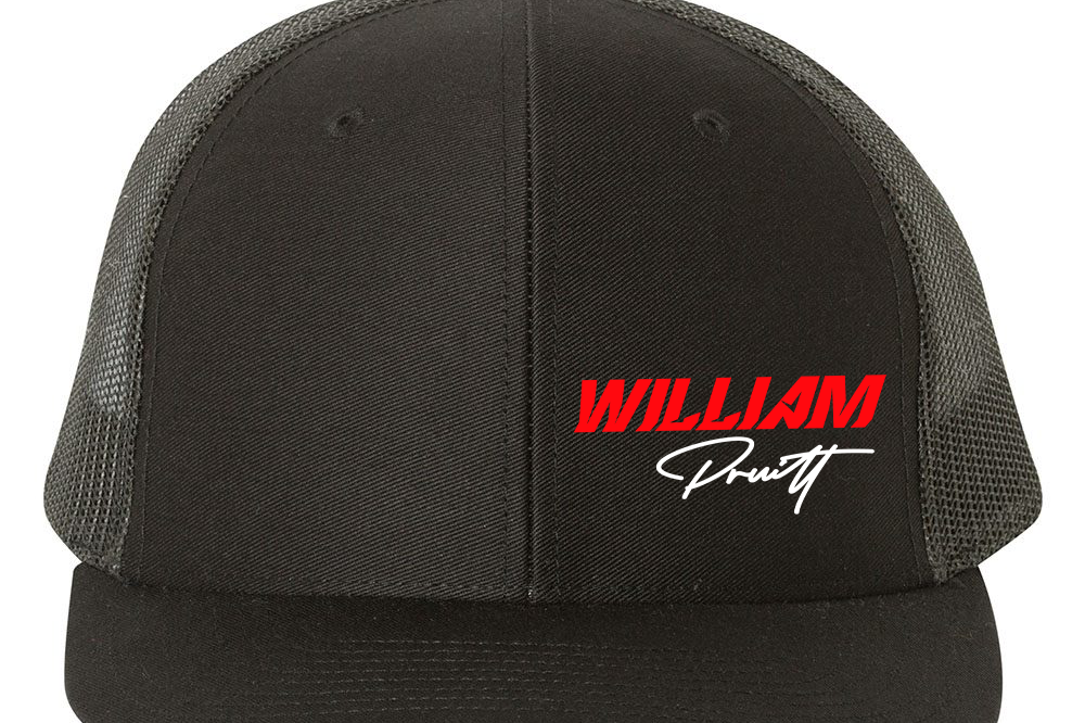 William Pruitt Hats Black Acid Apparel