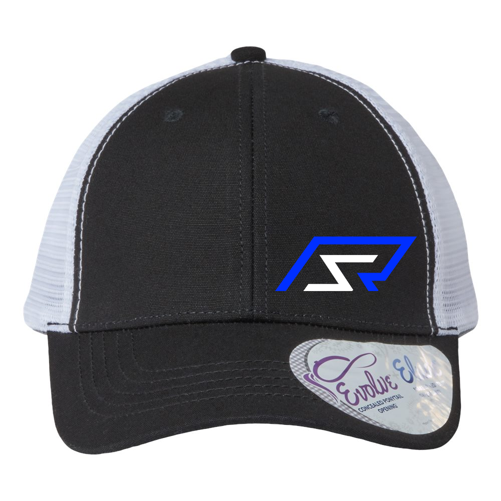 R & S Race Cars Ponytail Hat Black Acid Apparel