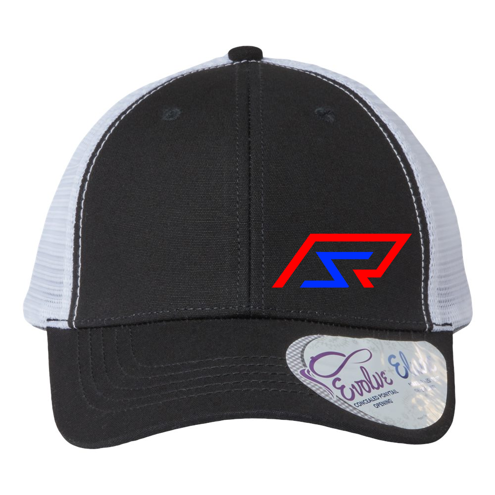 R & S Race Cars Ponytail Hat Black Acid Apparel