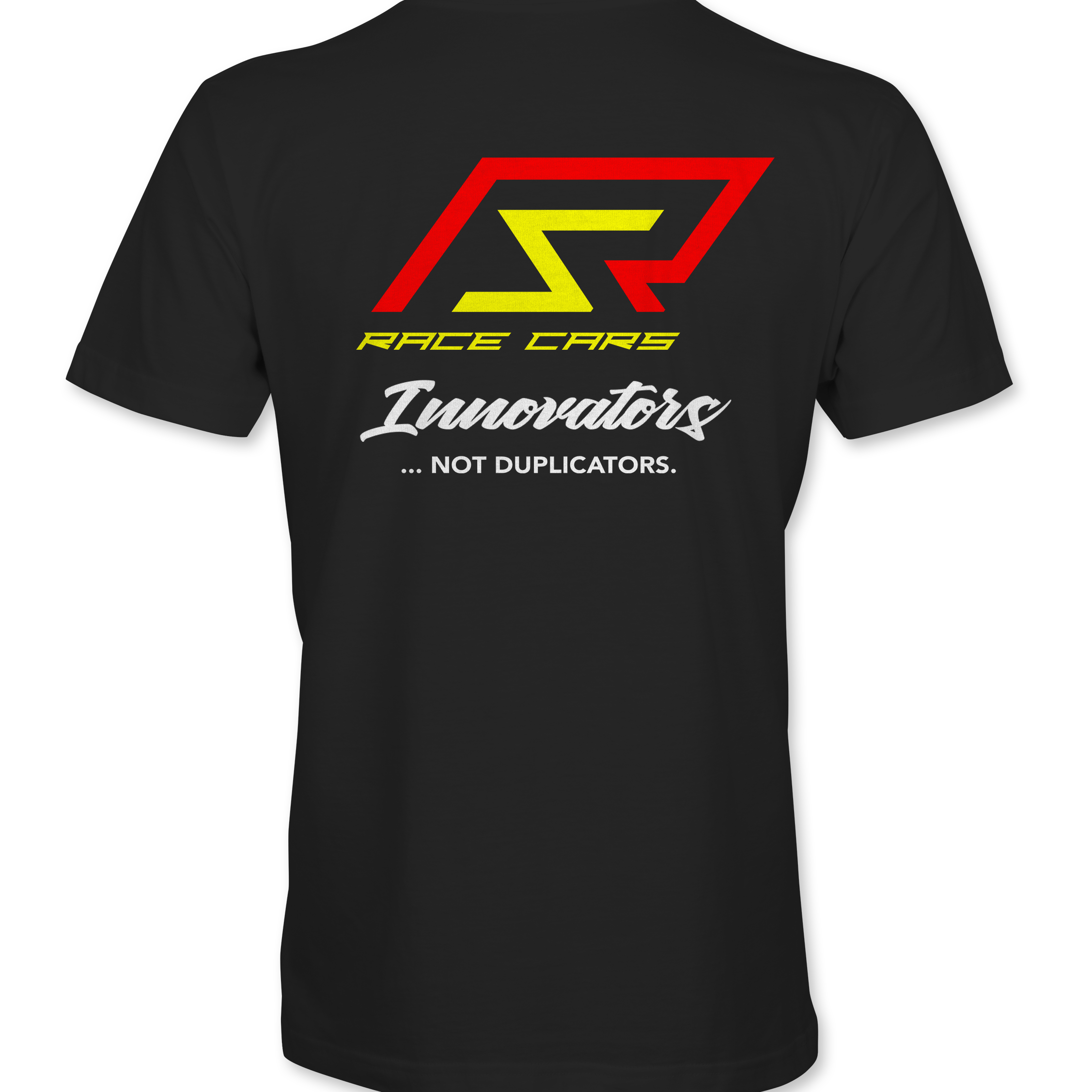 R & S Innovators.  Not Duplicators. T-Shirts Black Acid Apparel