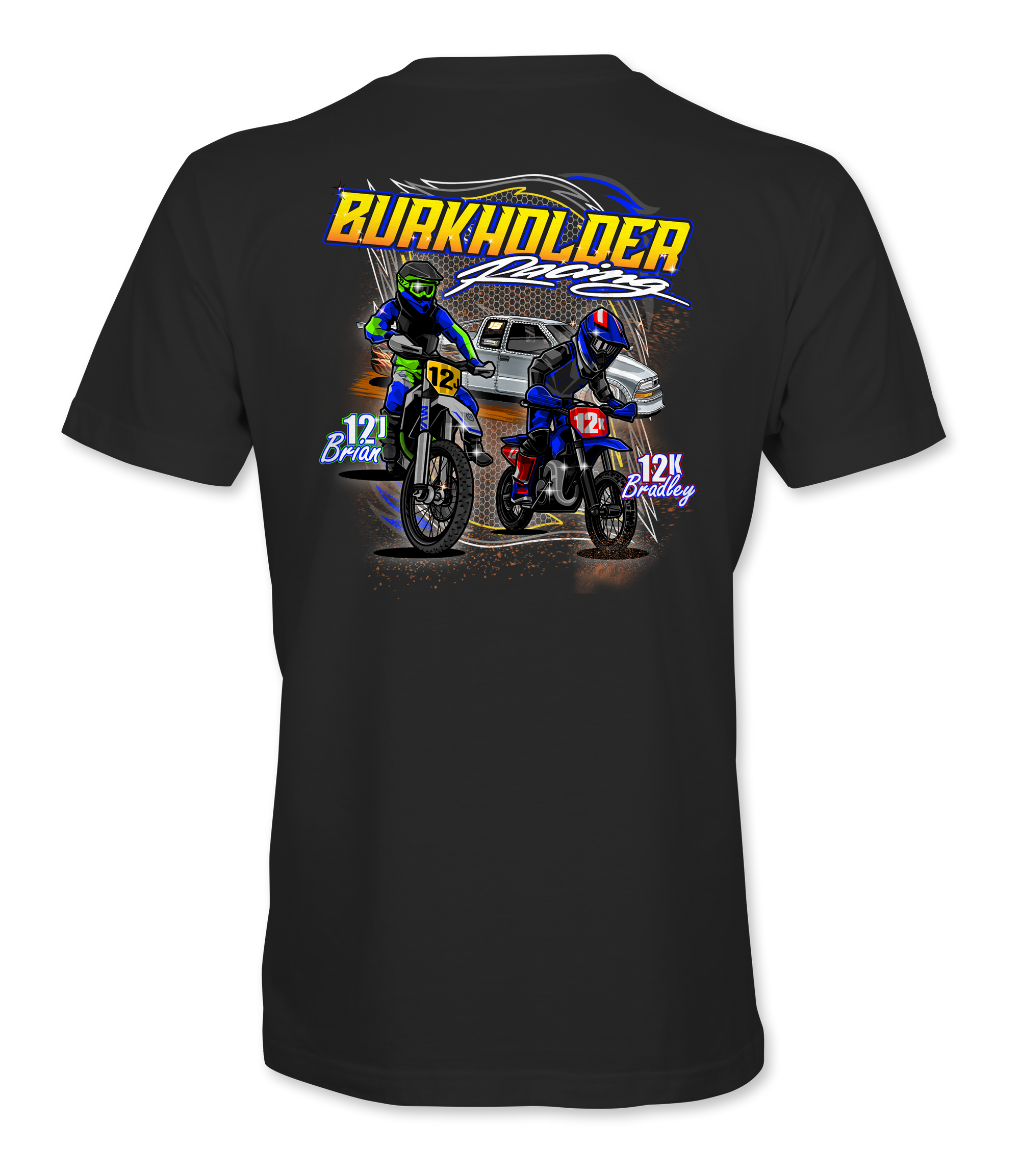 Burkholder Racing T-Shirts Black Acid Apparel