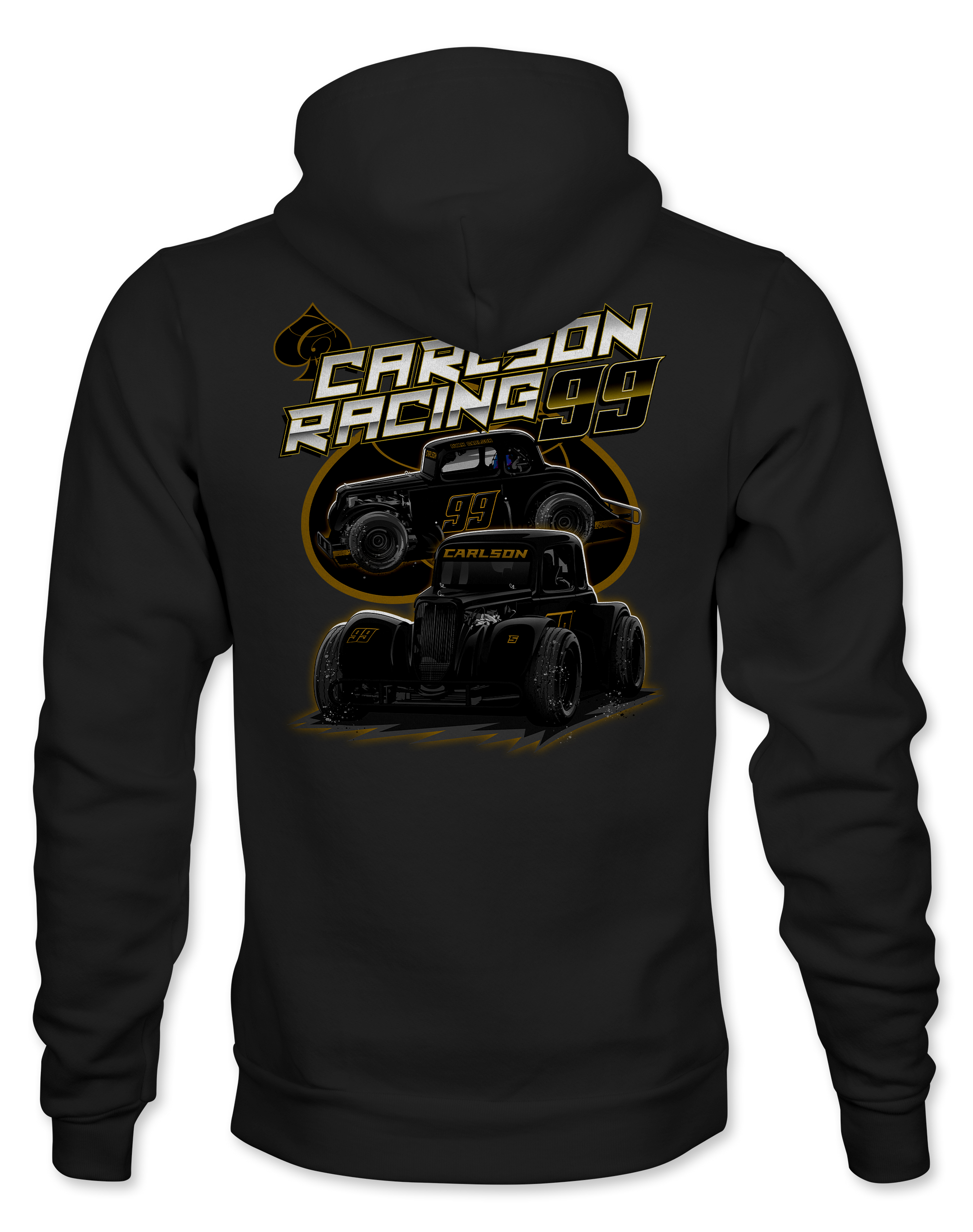 Carlson Racing Hoodies Black Acid Apparel
