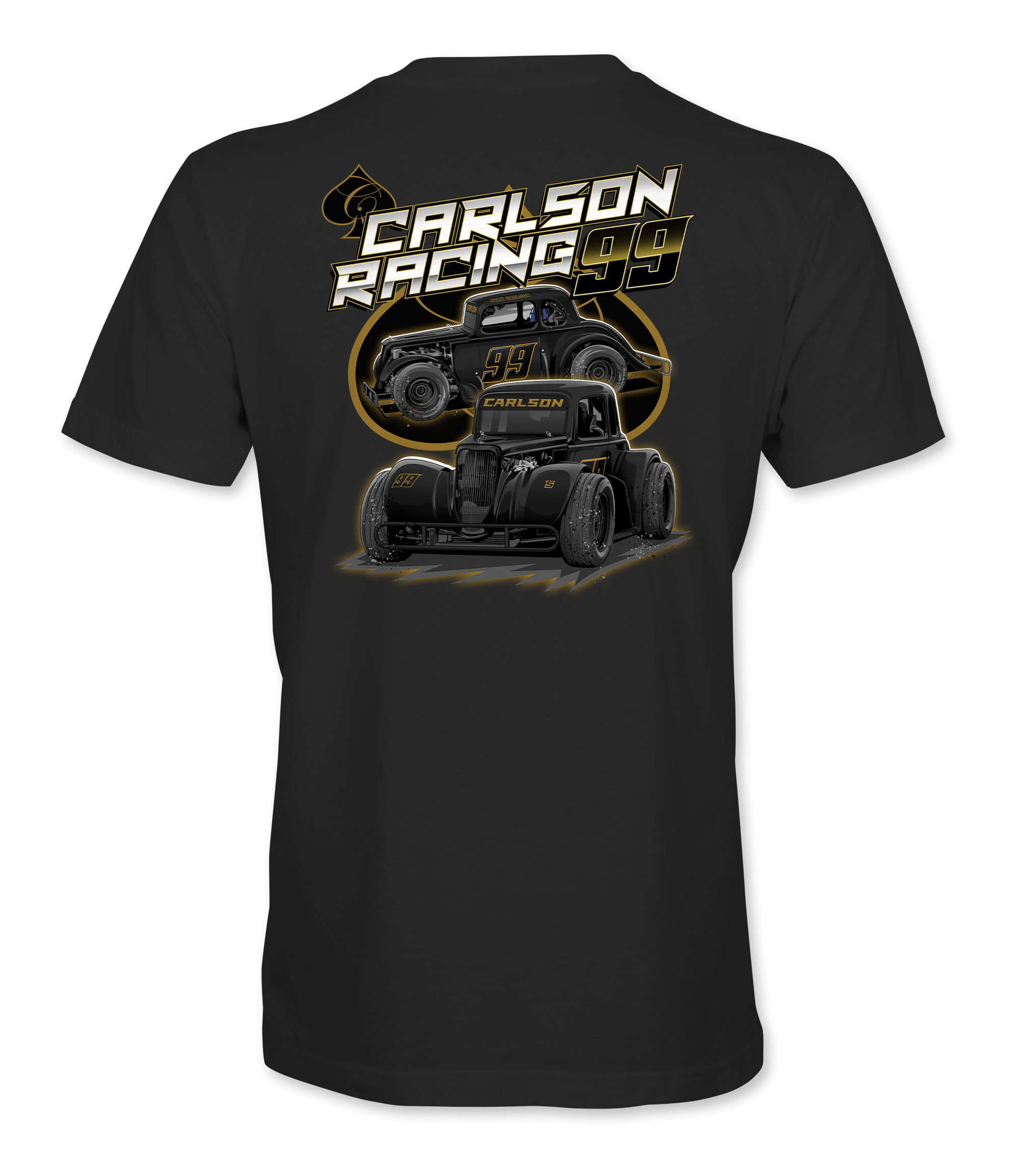 Carlson Racing T-Shirts Black Acid Apparel