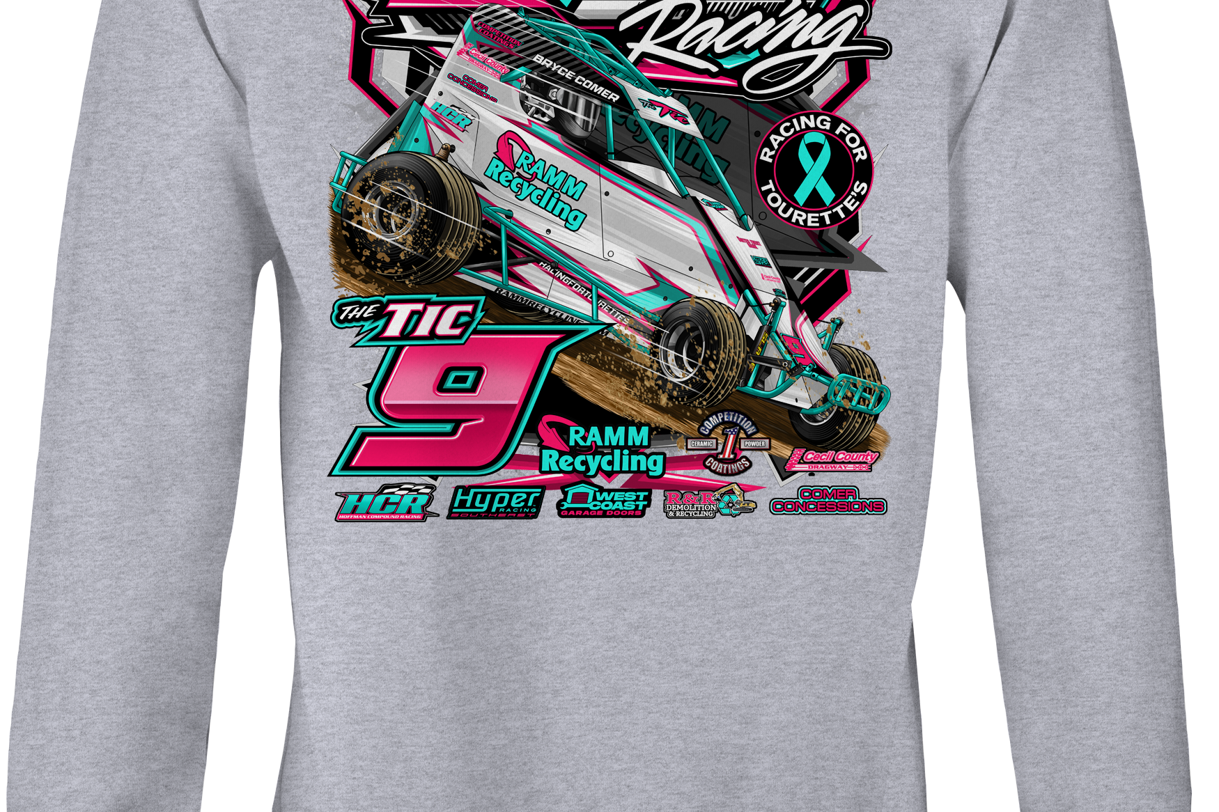 Bryce Comer Racing 2025 Crewneck Sweatshirts