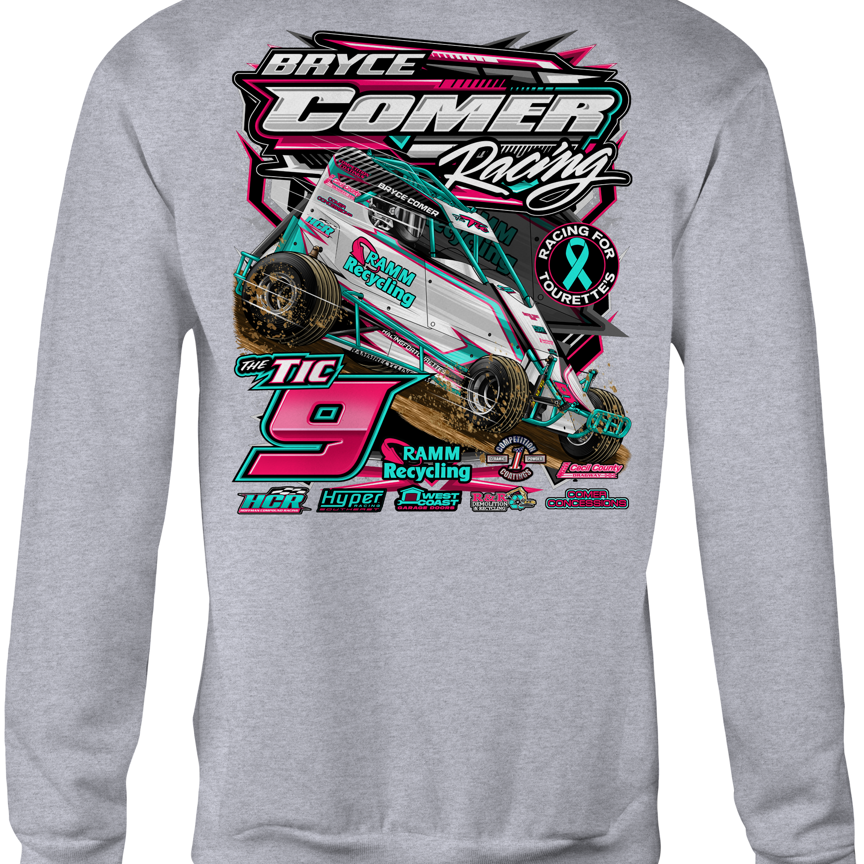 Bryce Comer Racing 2025 Crewneck Sweatshirts