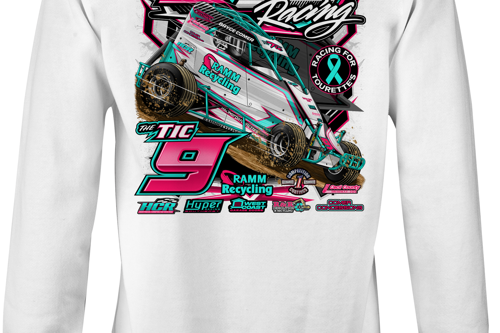 Bryce Comer Racing 2025 Crewneck Sweatshirts