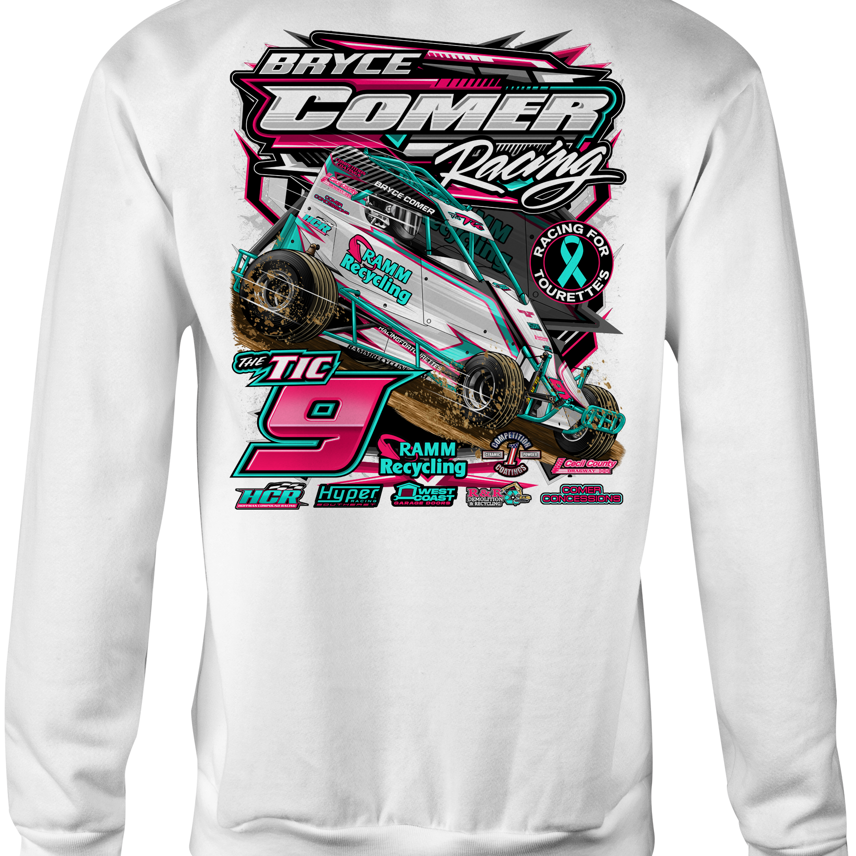 Bryce Comer Racing 2025 Crewneck Sweatshirts