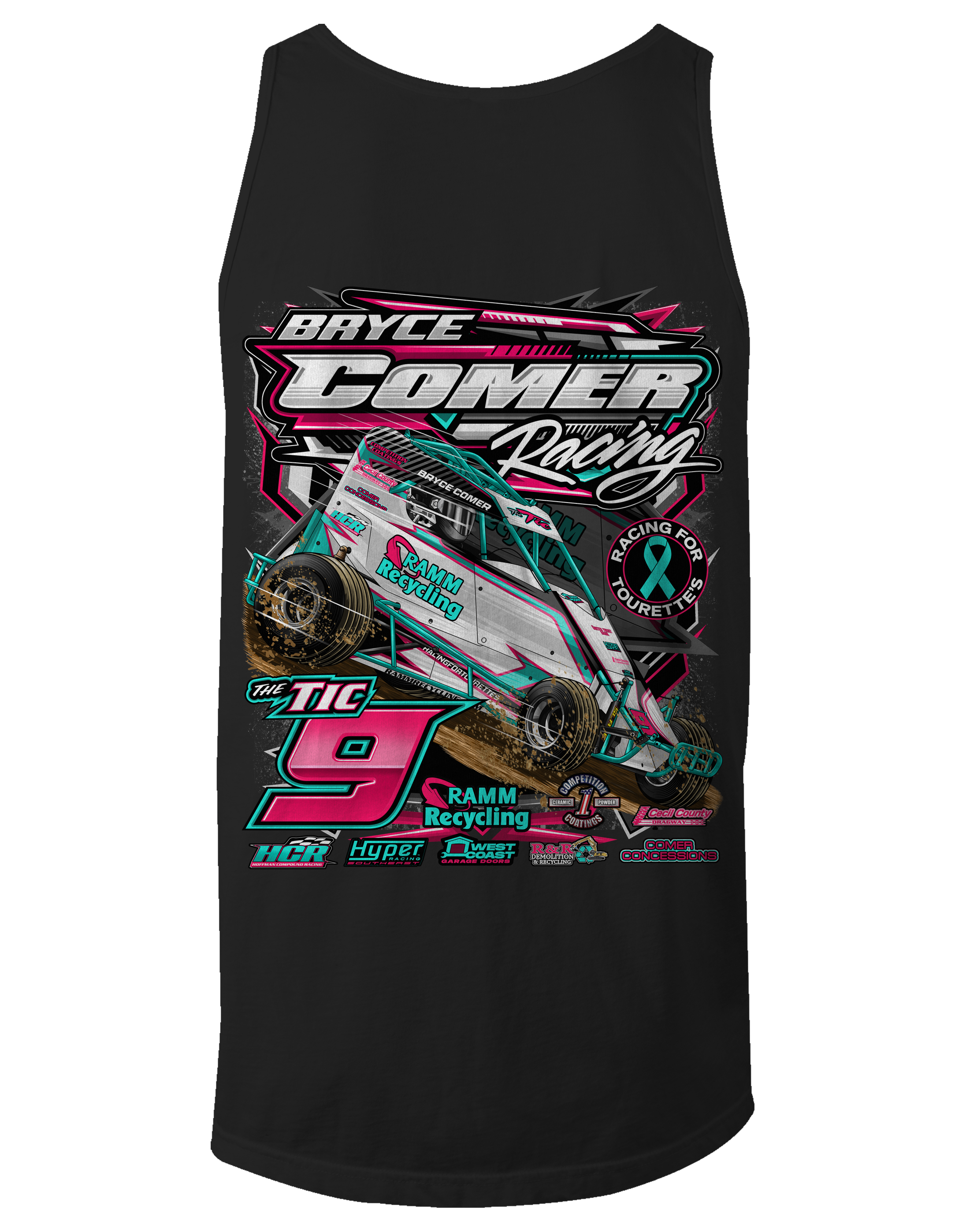 Bryce Comer Racing 2025 Tank Tops – Black Acid Apparel