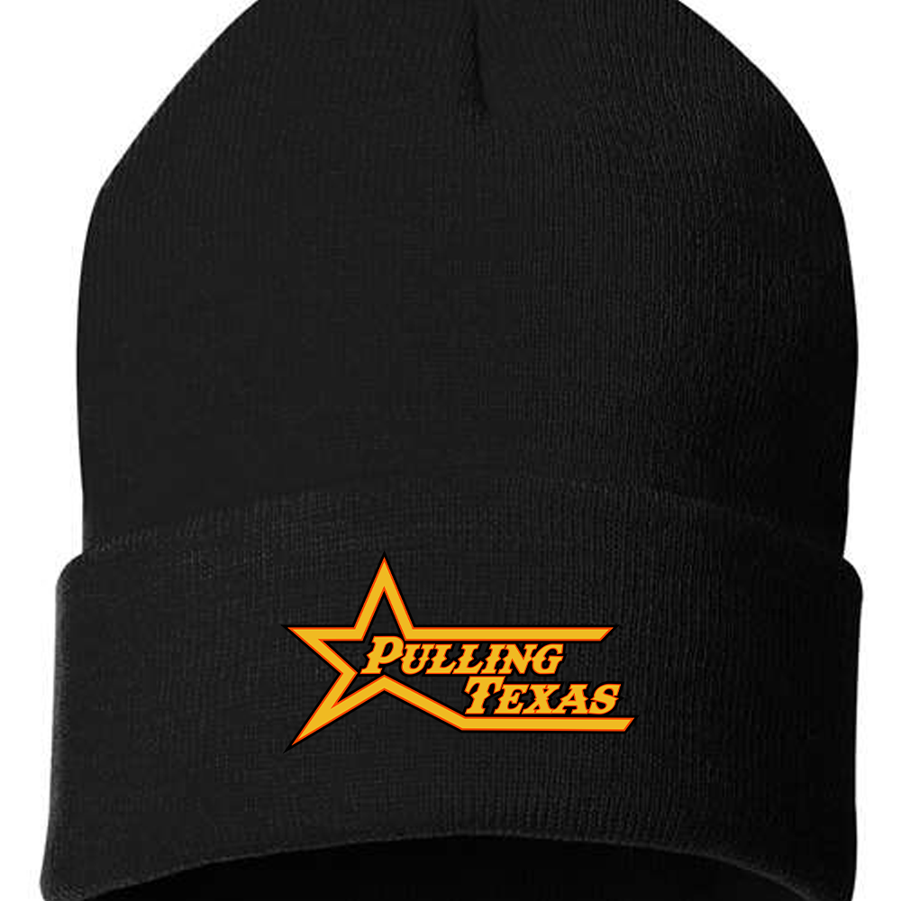 Pulling Texas Beanies Black Acid Apparel