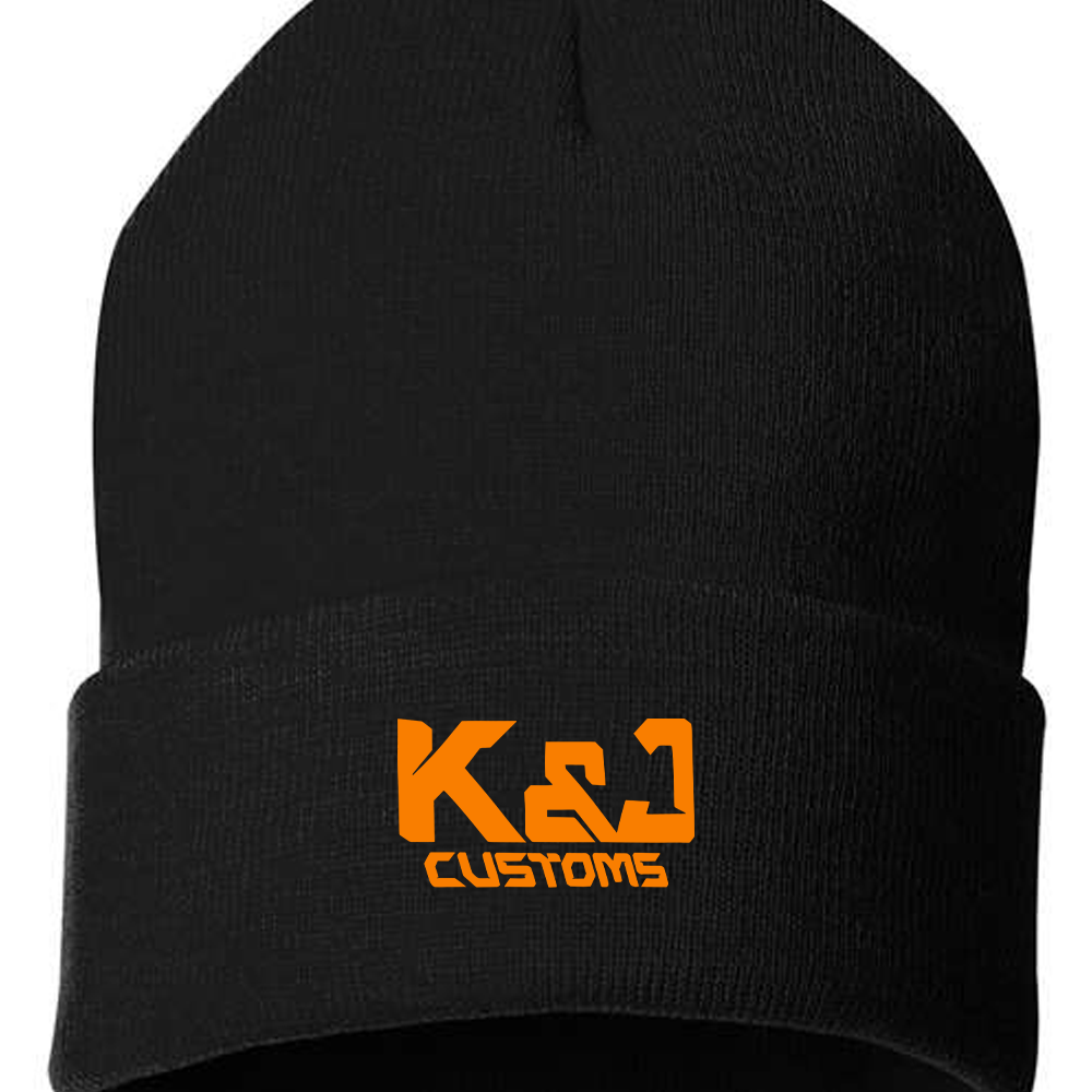 K&J Customs Beanies Black Acid Apparel