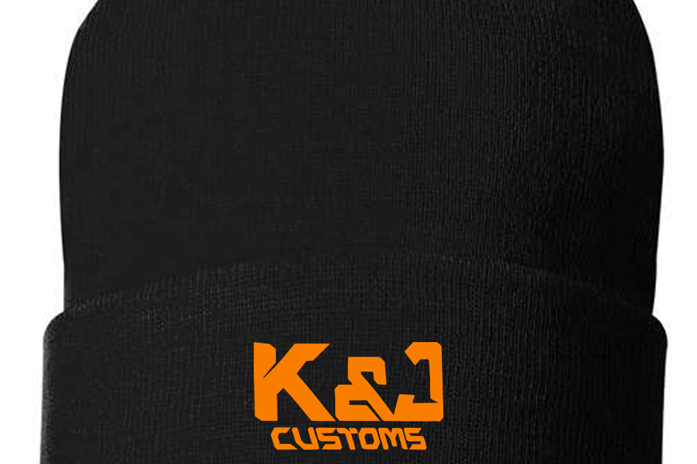 K&J Customs Beanies Black Acid Apparel