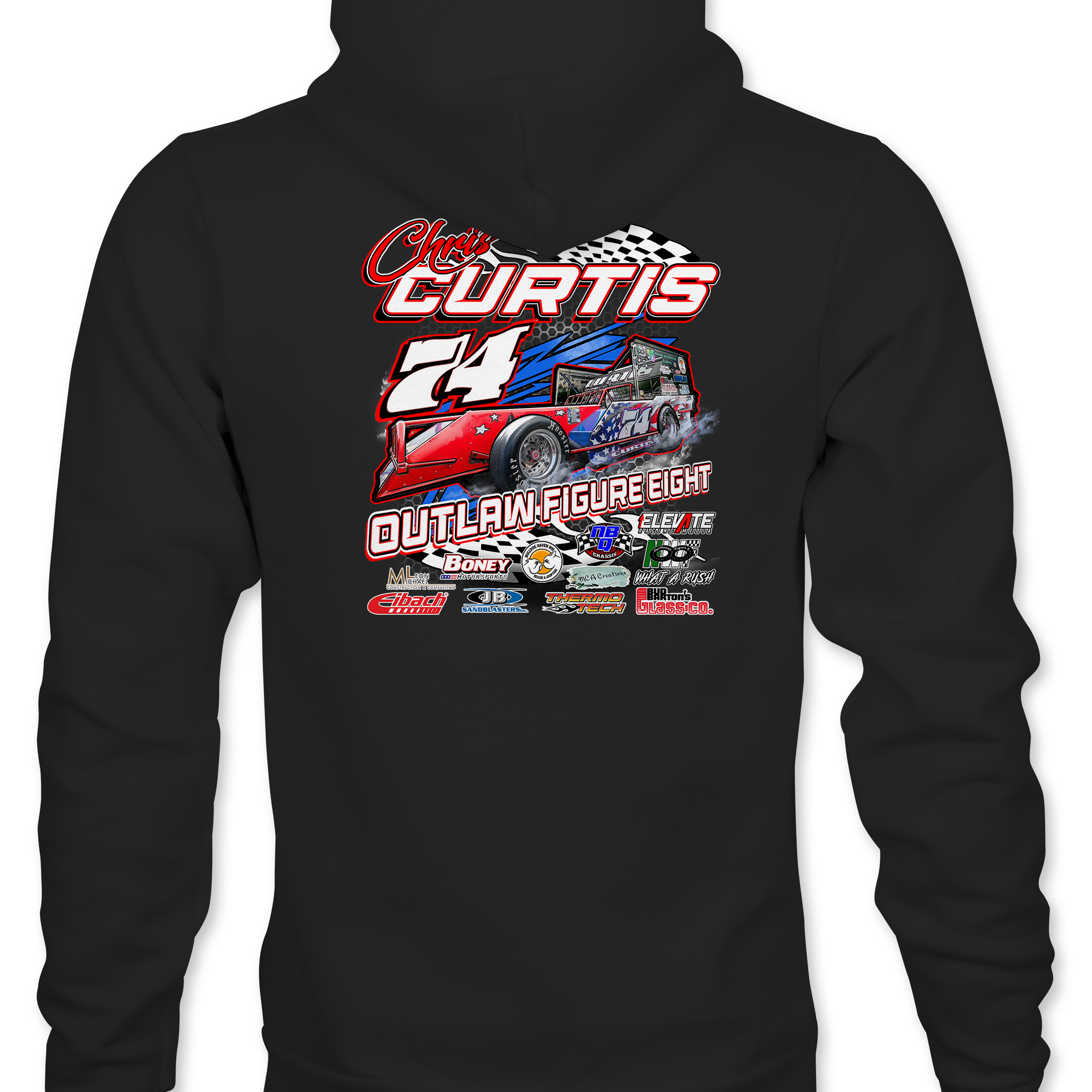 Chris Curtis Hoodies - Black Acid Apparel