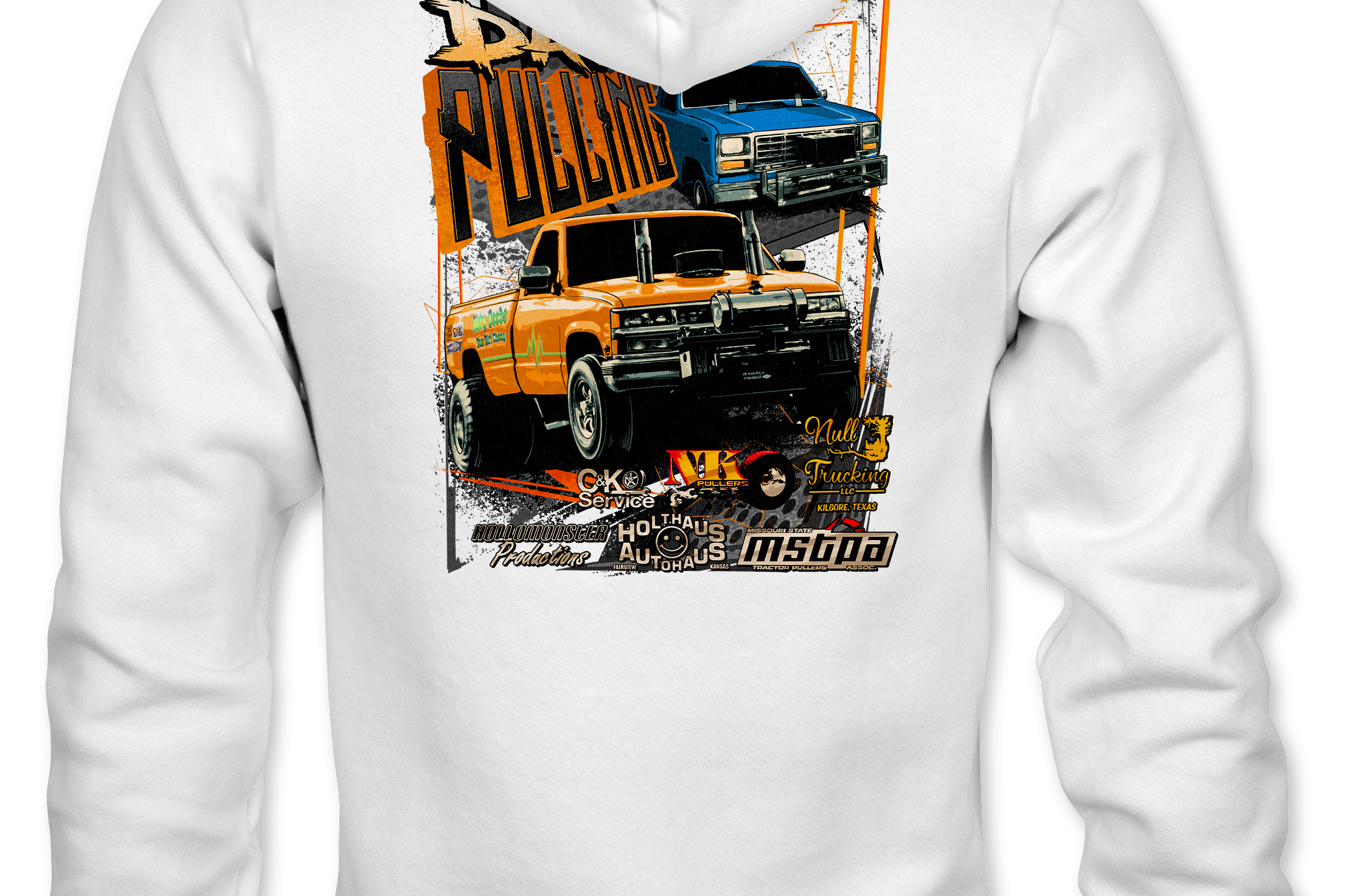 Davis Pulling Hoodies Black Acid Apparel