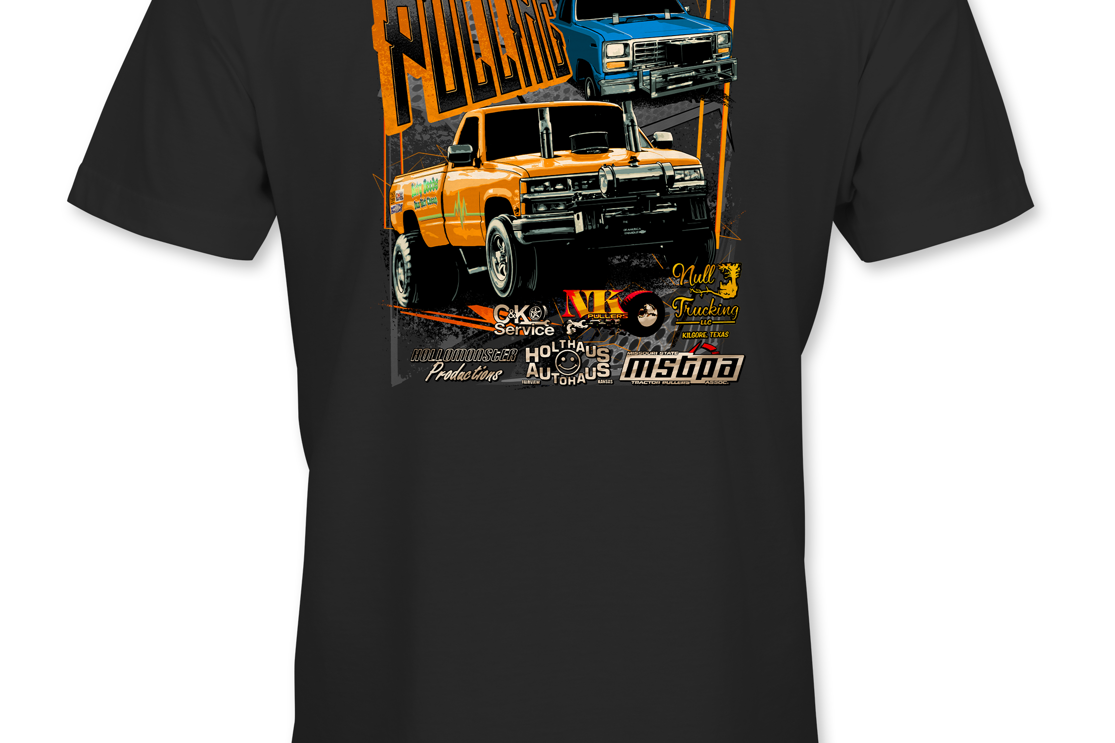 Davis Pulling T-Shirts Black Acid Apparel