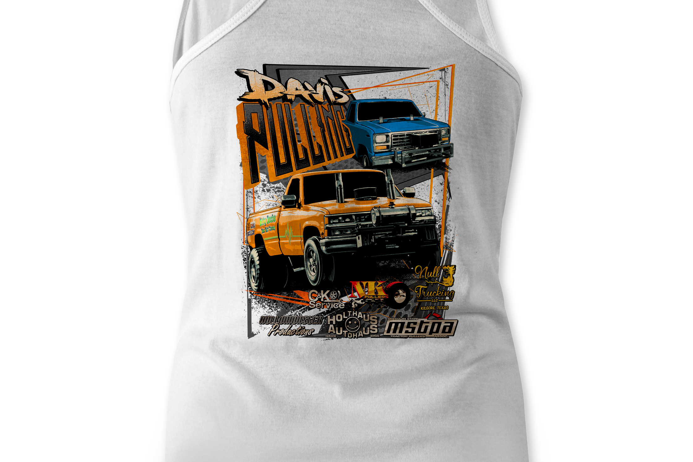 Davis Pulling Tank Tops Black Acid Apparel