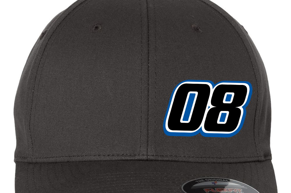 Deac McCaskill Flexfit Hat Black Acid Apparel
