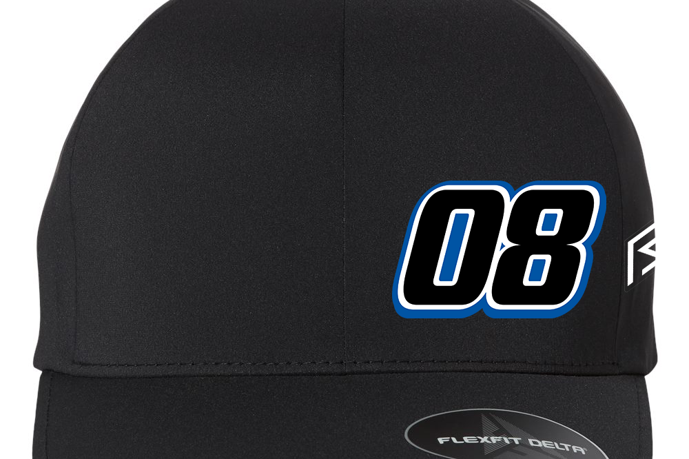 Deac McCaskill Flexfit Delta Hat Black Acid Apparel