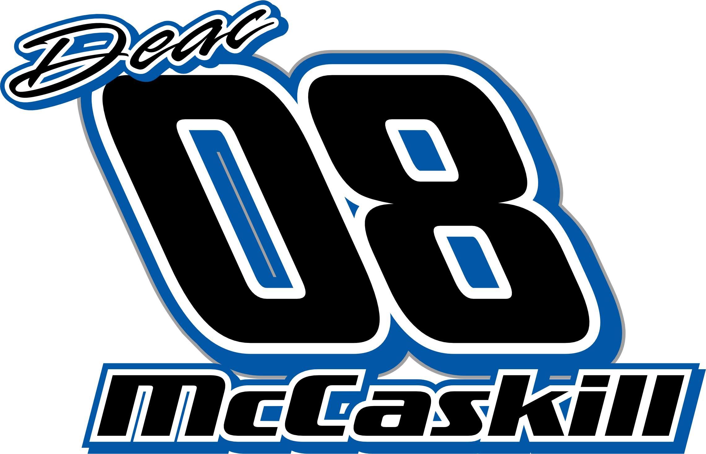 Deac McCaskill 08 Decal Black Acid Apparel