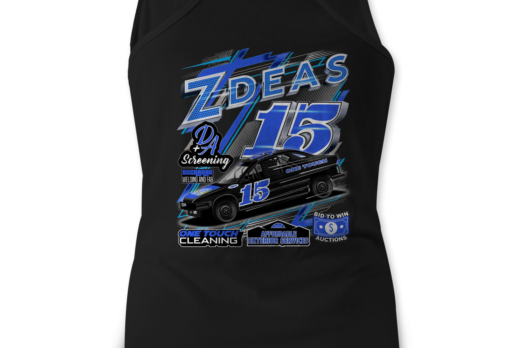 Zachary Deas Tank Tops Black Acid Apparel