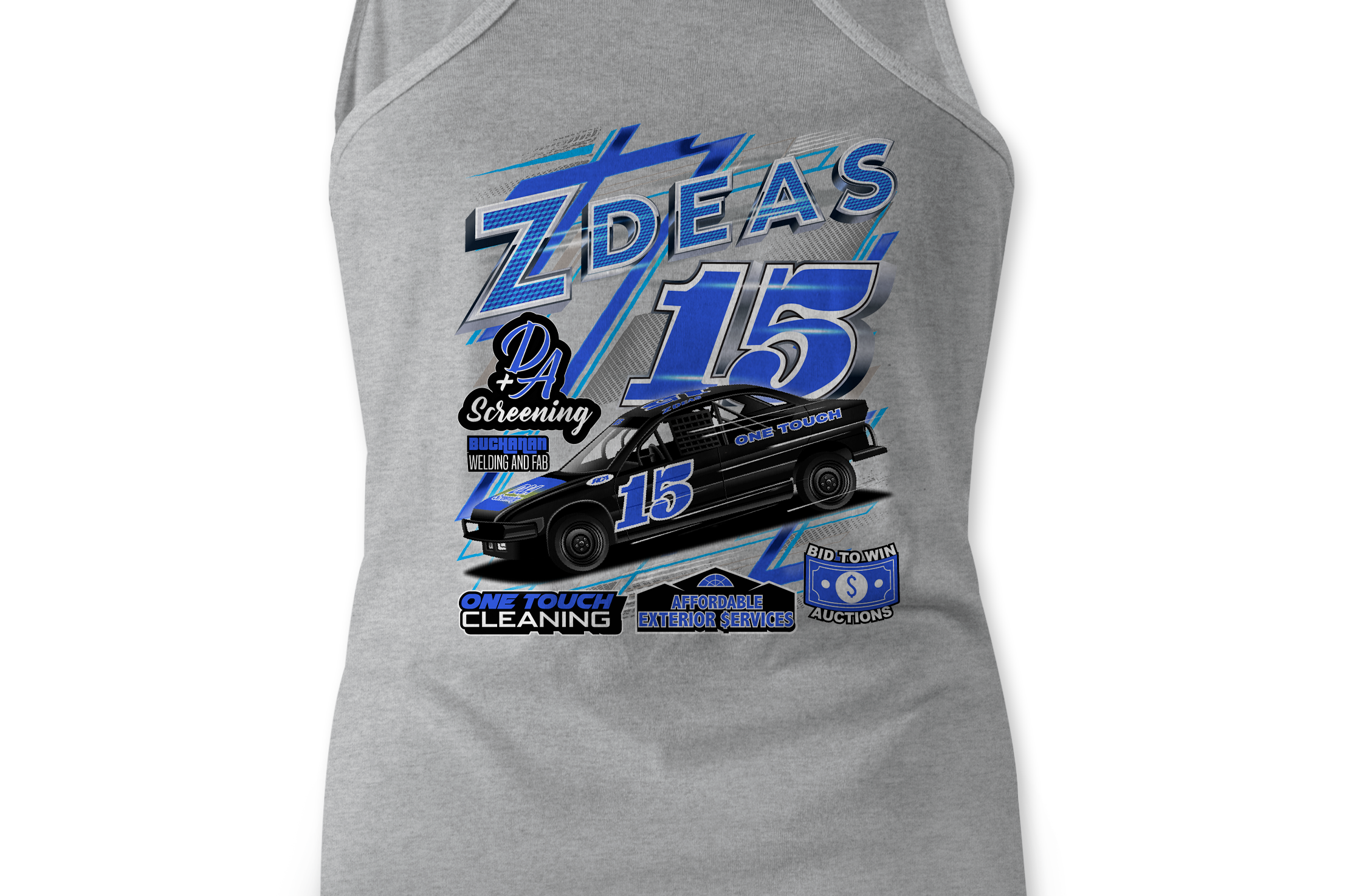 Zachary Deas Tank Tops Black Acid Apparel