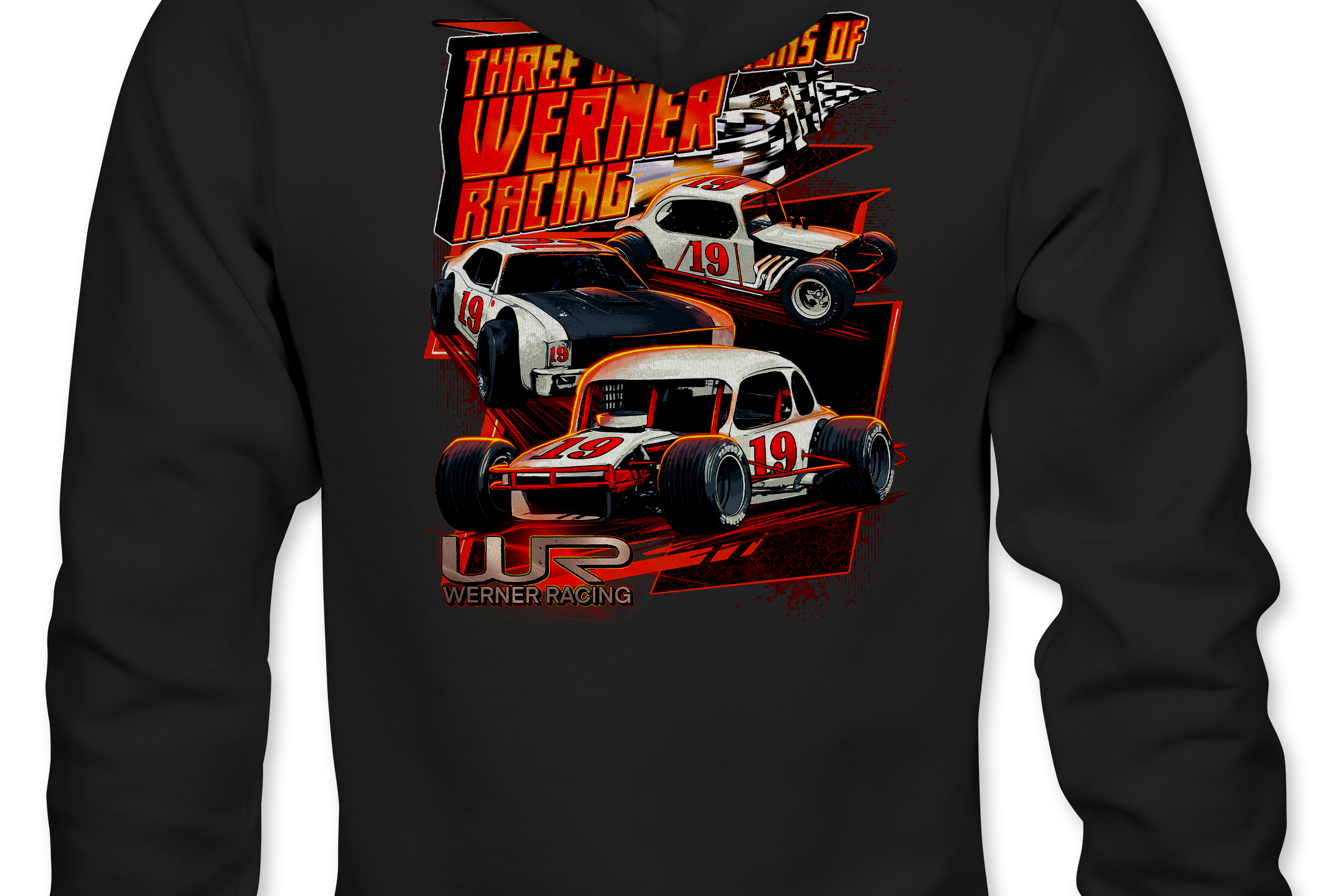 Werner Racing #19 Hoodies Black Acid Apparel