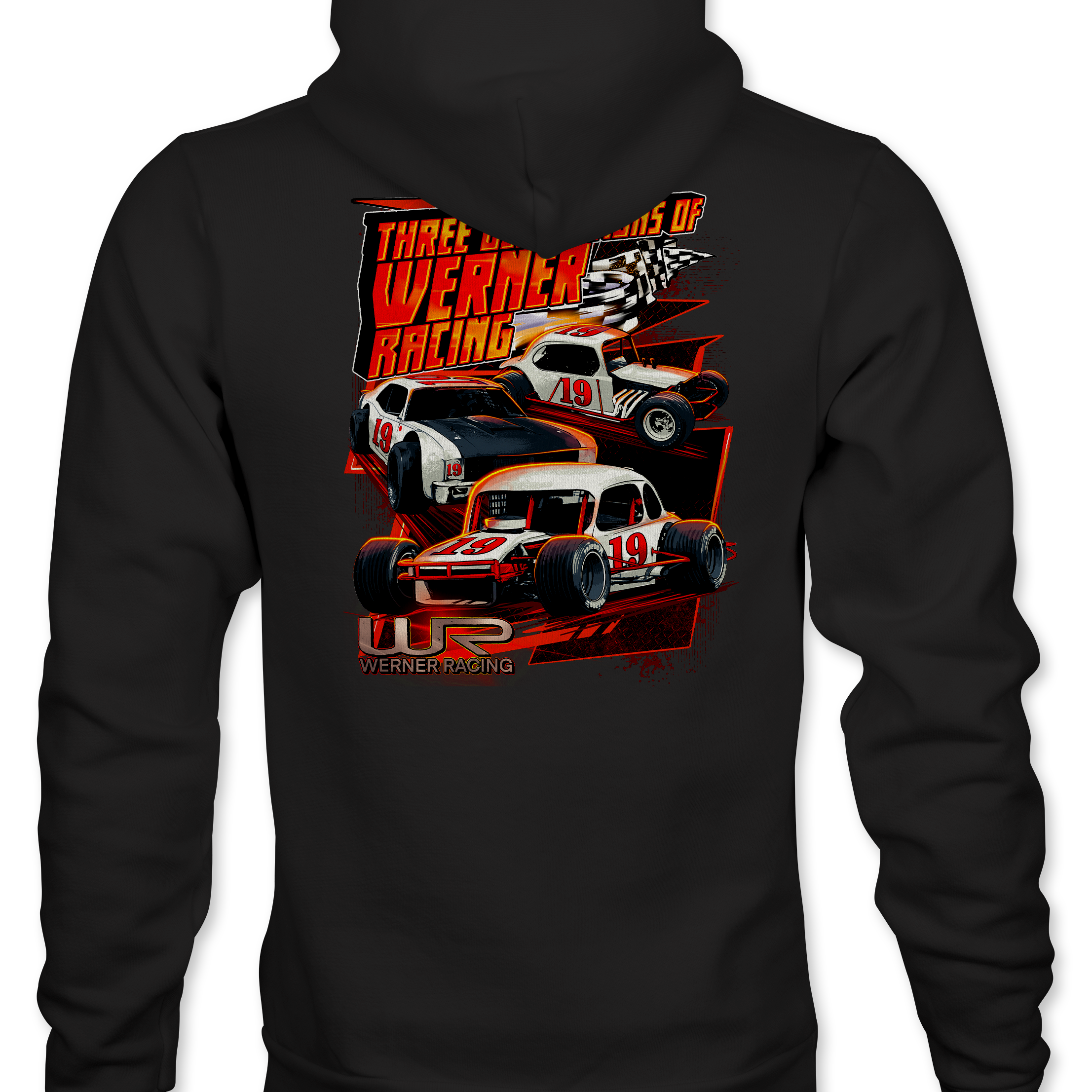 Werner Racing #19 Hoodies Black Acid Apparel