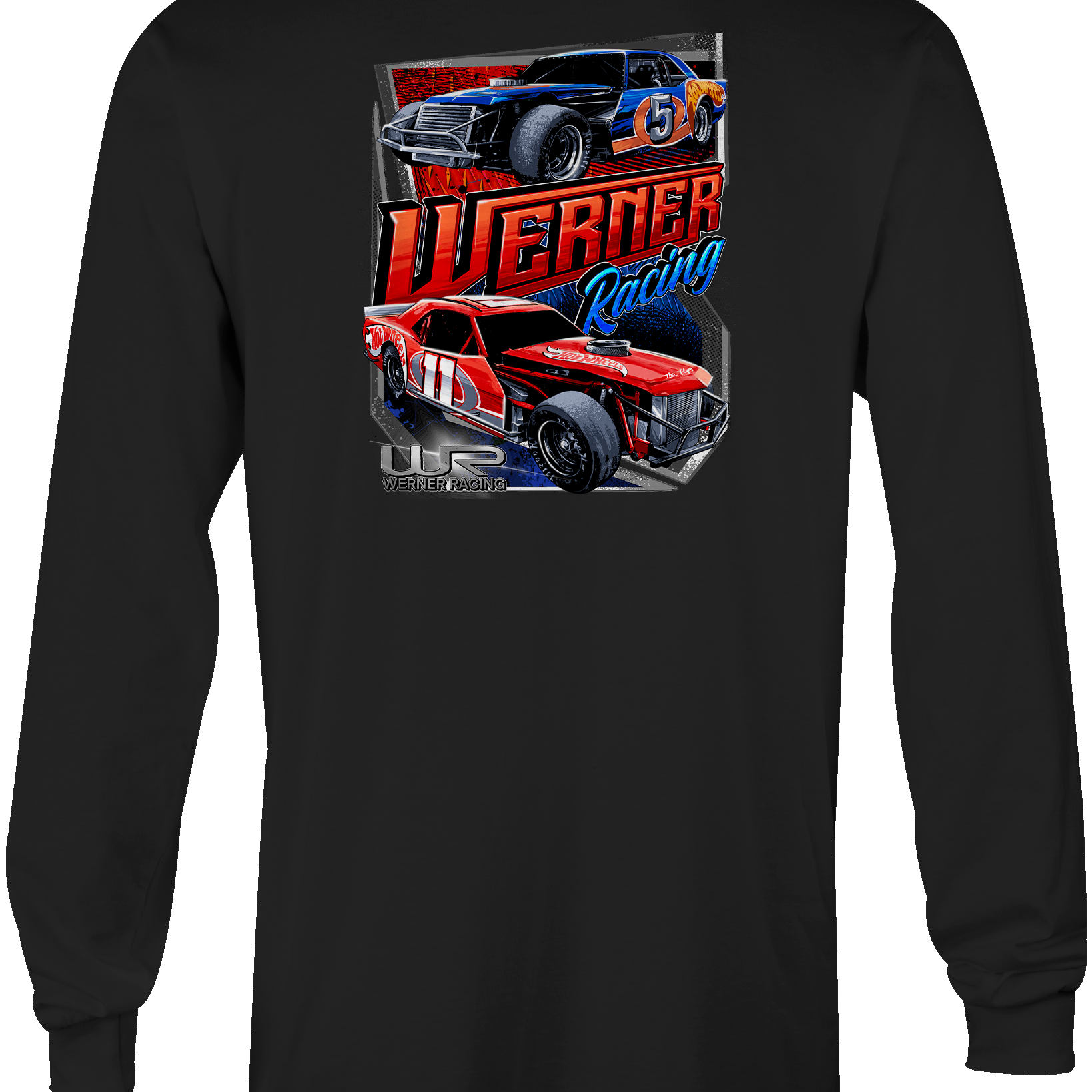 Werner Racing #5 and #11 Long Sleeves Black Acid Apparel