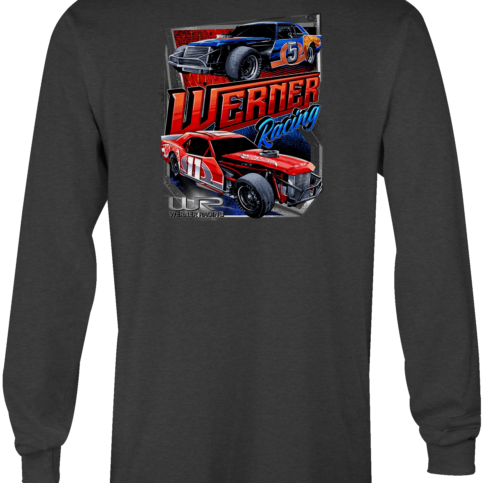 Werner Racing #5 and #11 Long Sleeves Black Acid Apparel