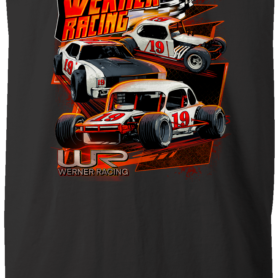 Werner Racing #19 Tank Tops Black Acid Apparel