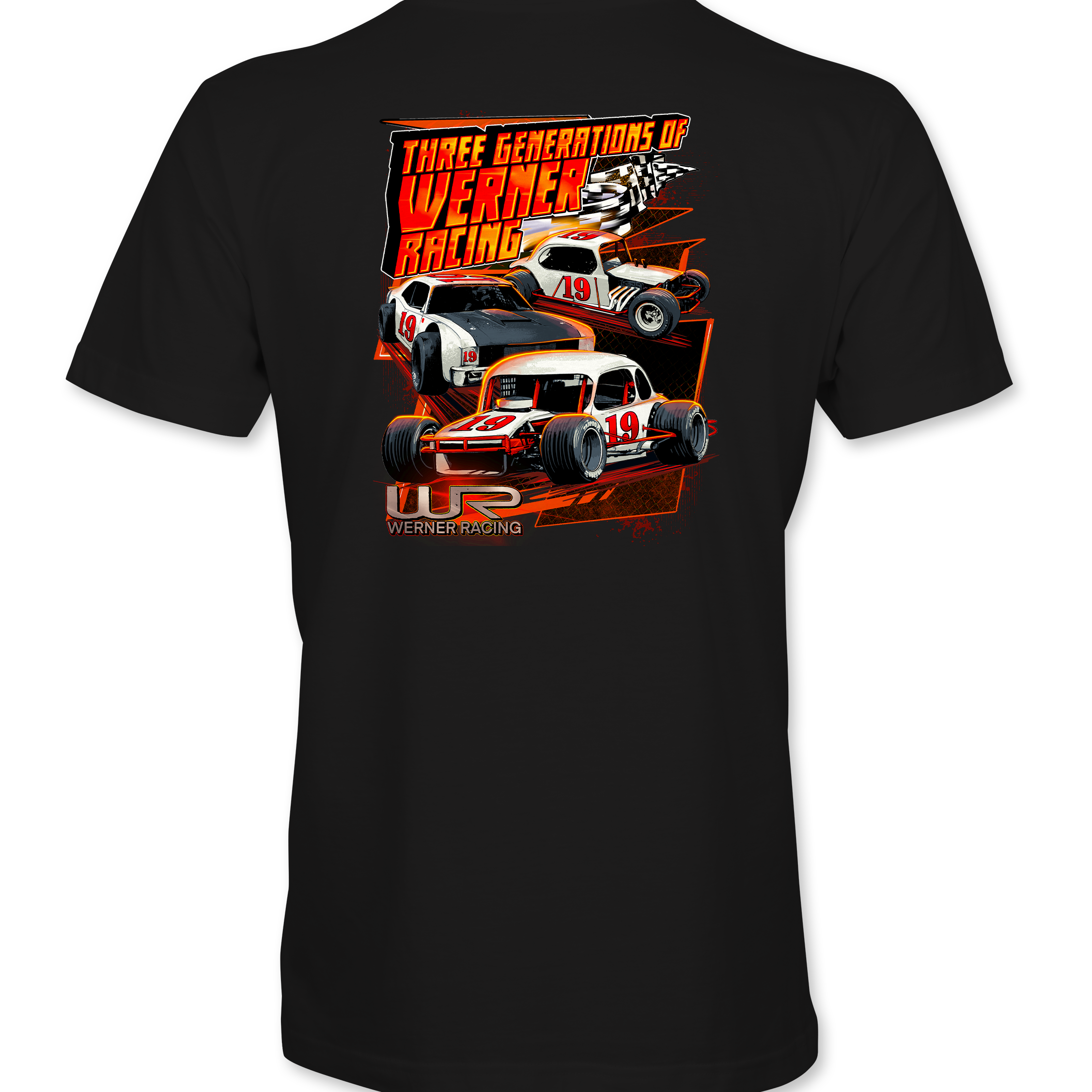 Werner Racing #19 T-Shirts Black Acid Apparel